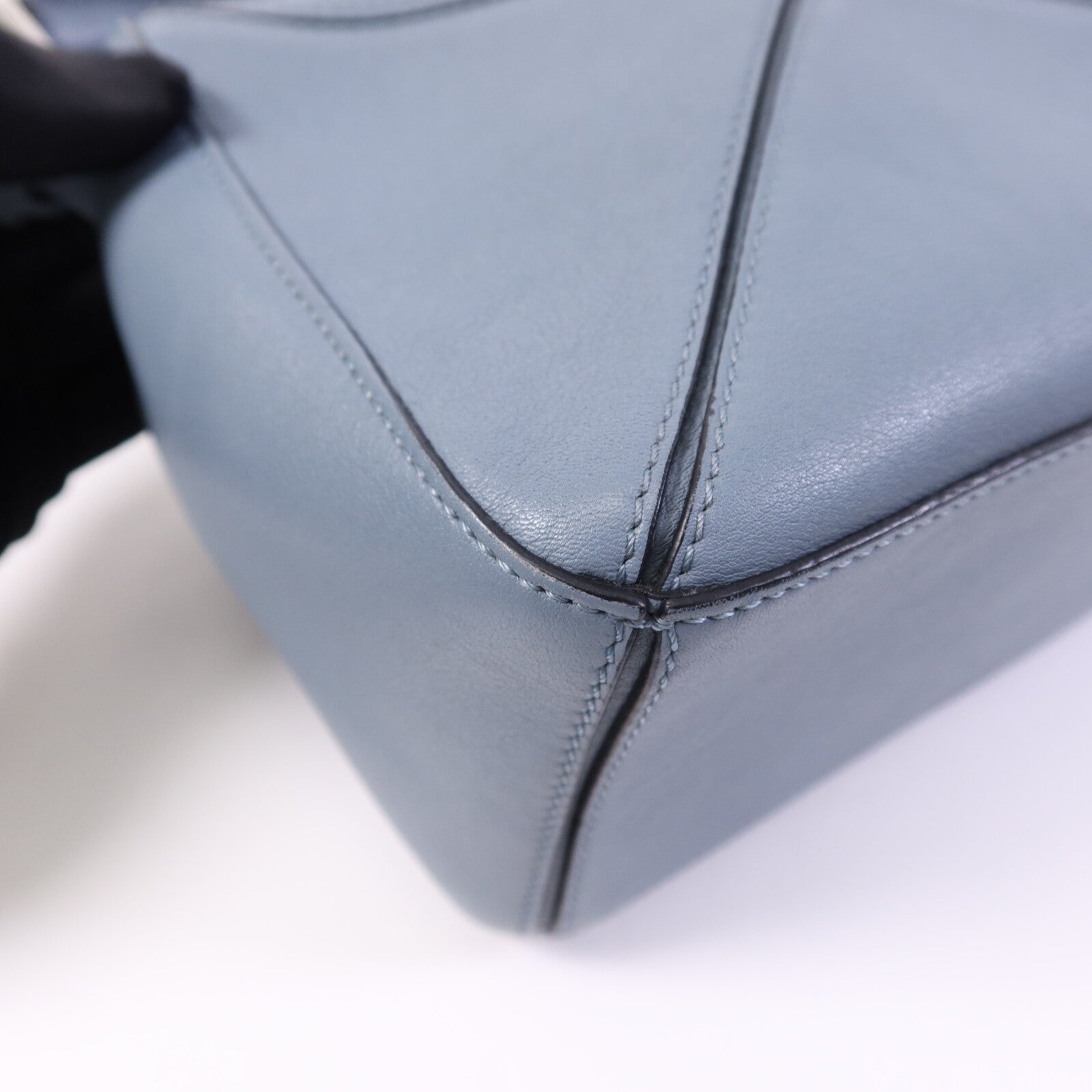 LOEWE 牛皮皮革Puzzzle Small銀扣手挽肩背兩用袋