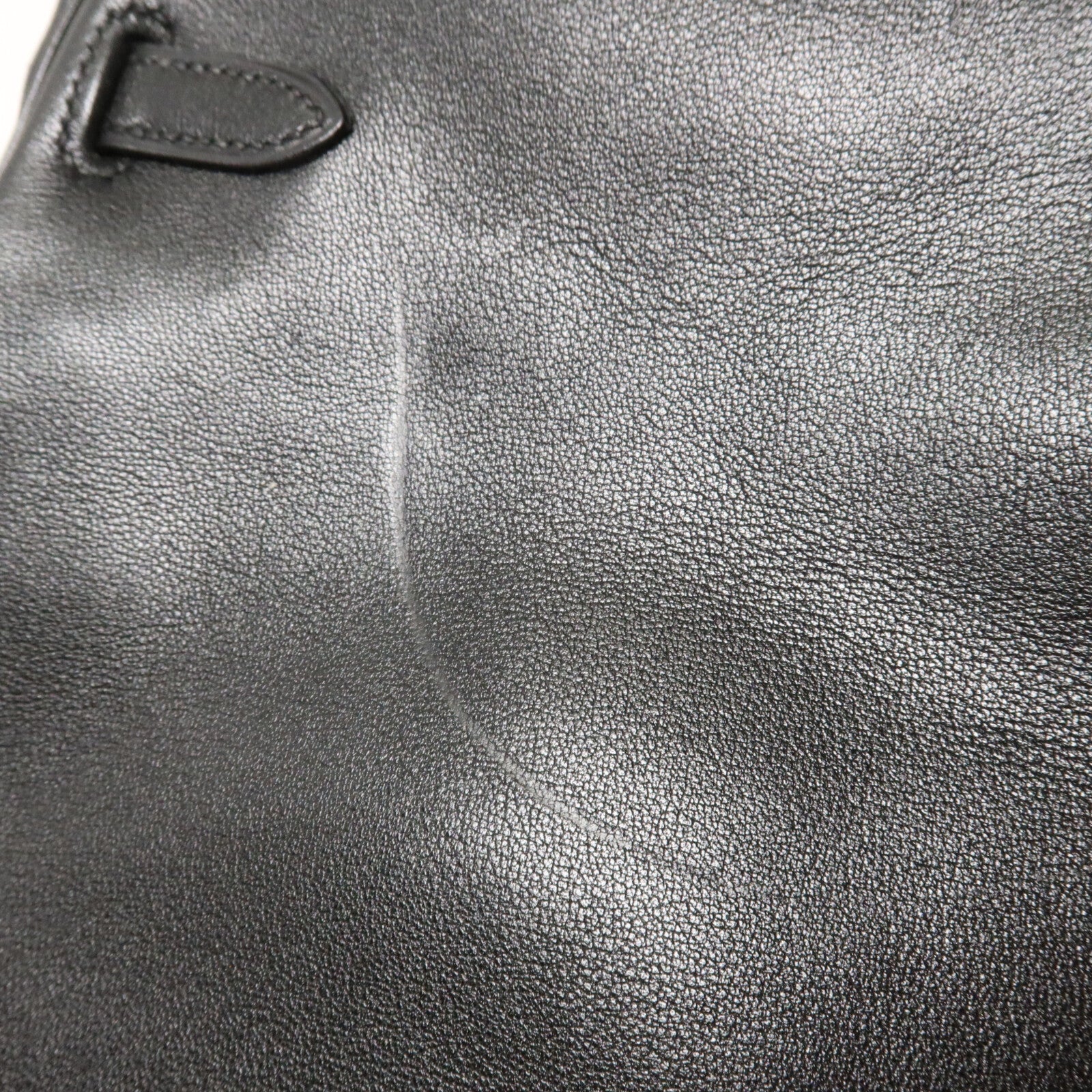 HERMES Gulliver皮革Vintage Mini Kelly手挽肩背兩用袋Noir