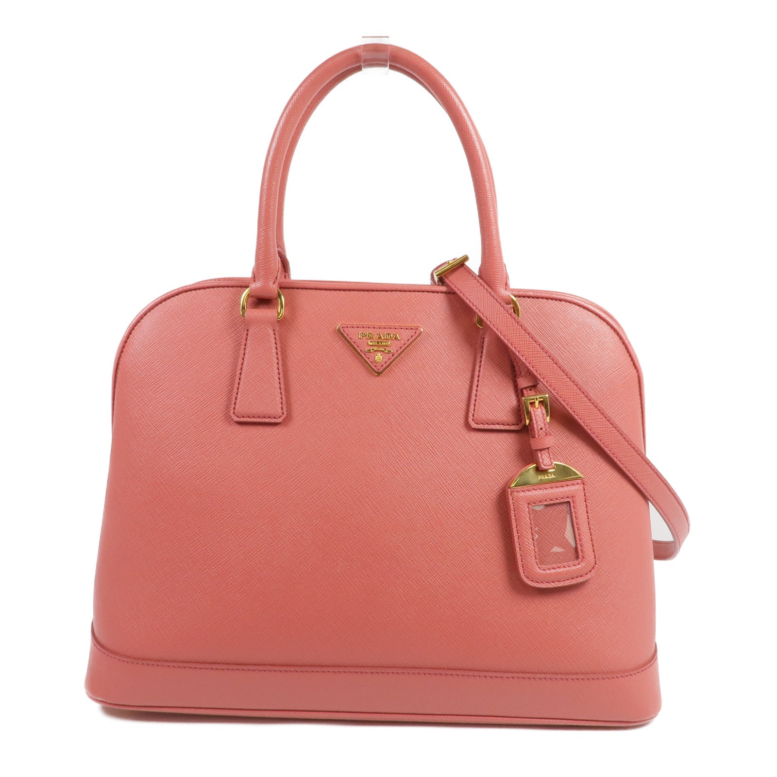 PRADA Saffiano皮革Saffiano Lux Tote Bag金扣手挽肩背兩用袋