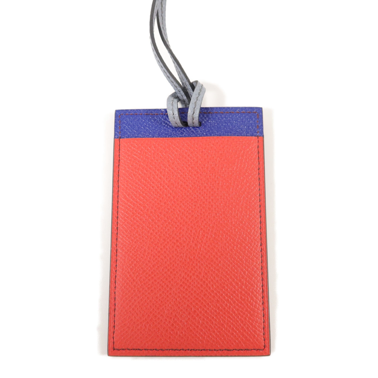 HERMES Epsom皮革Petit H Card Holder With Strap卡片套