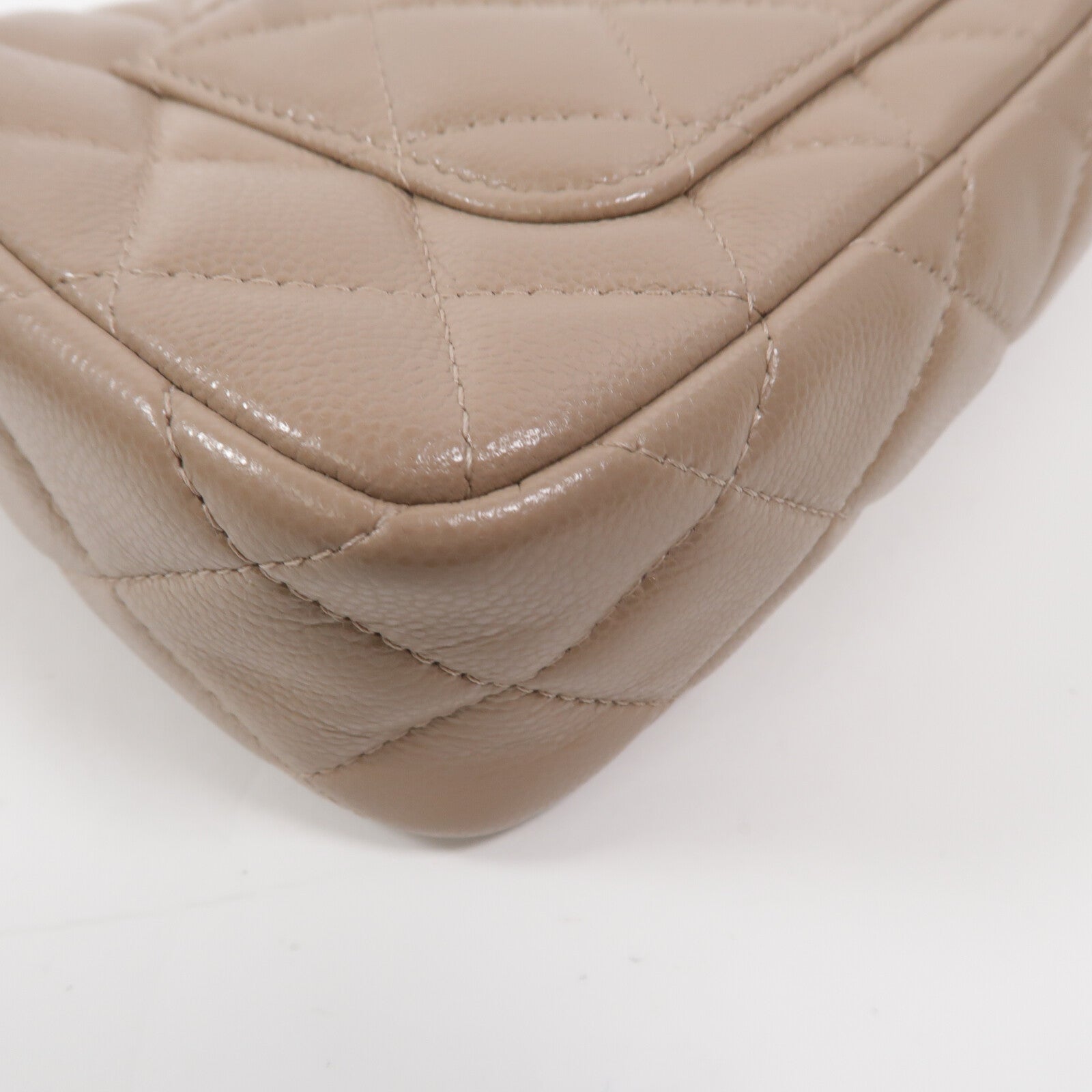 CHANEL 牛皮皮革Chain Shoulder鏈帶肩背袋