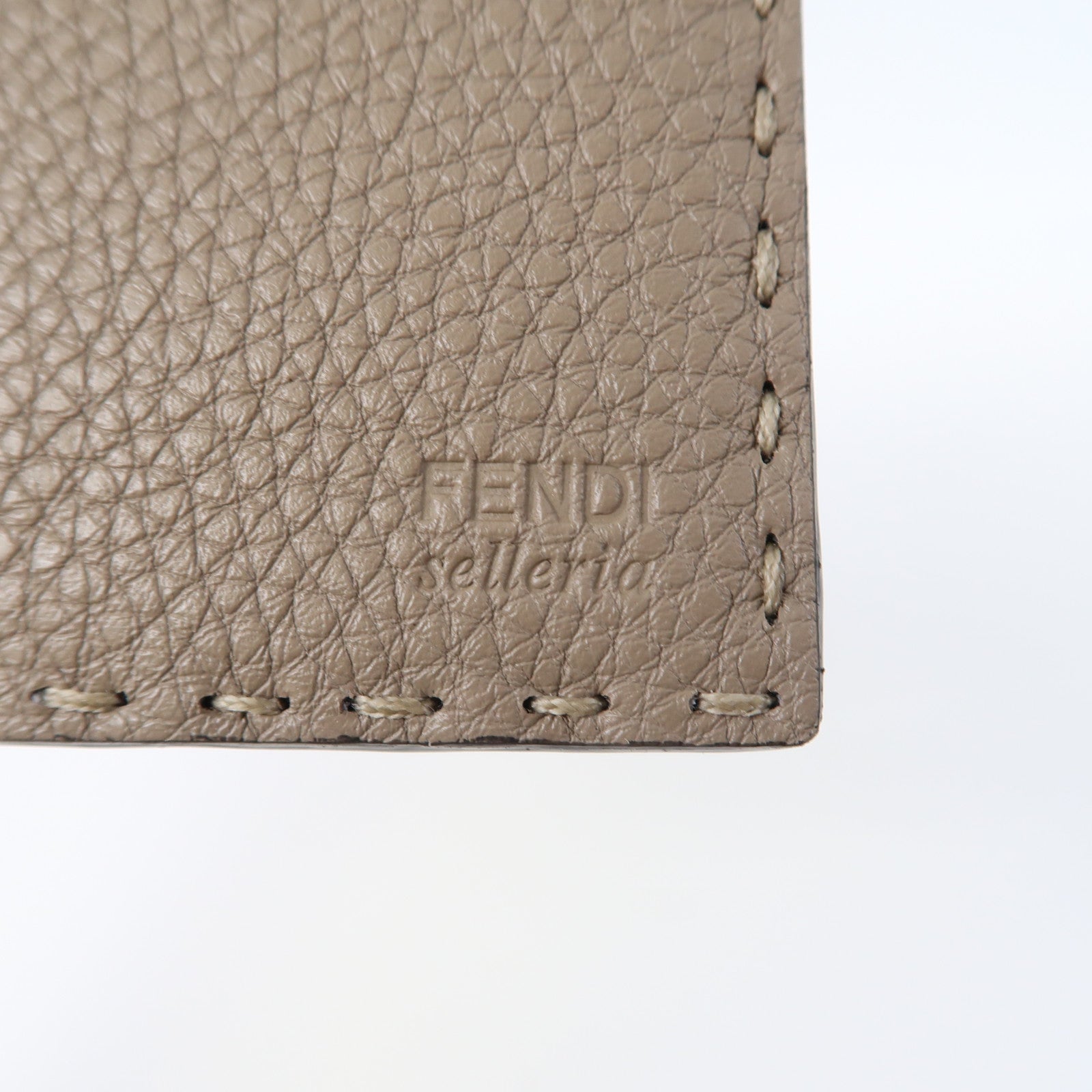 FENDI 【激減優惠】牛皮皮革Card Case卡片套米色