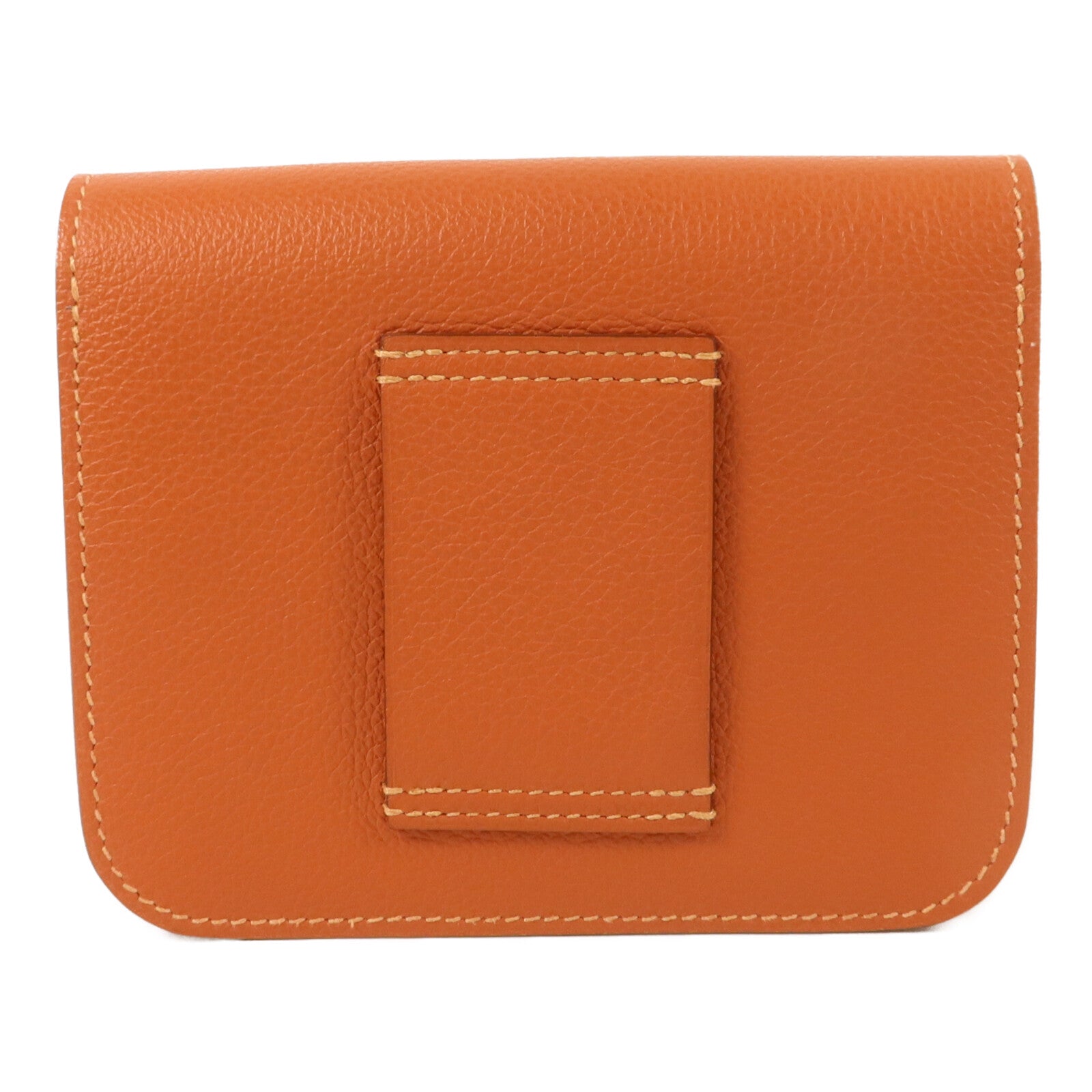 HERMES Evercolor皮革Constance Slim錢包Cuivre