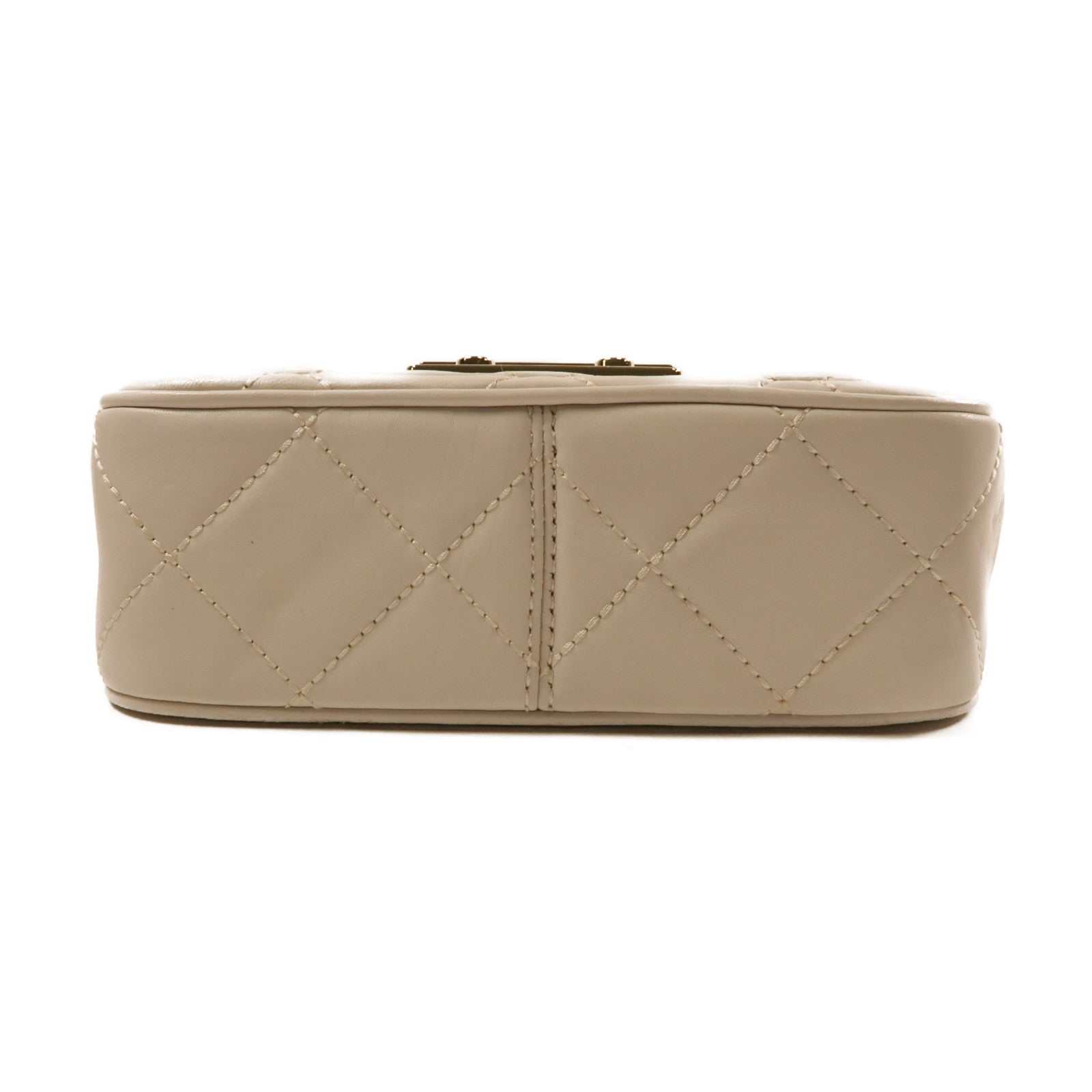 Michael Kors 牛皮皮革Chain Shoulder Bag金扣鏈帶肩背袋白色