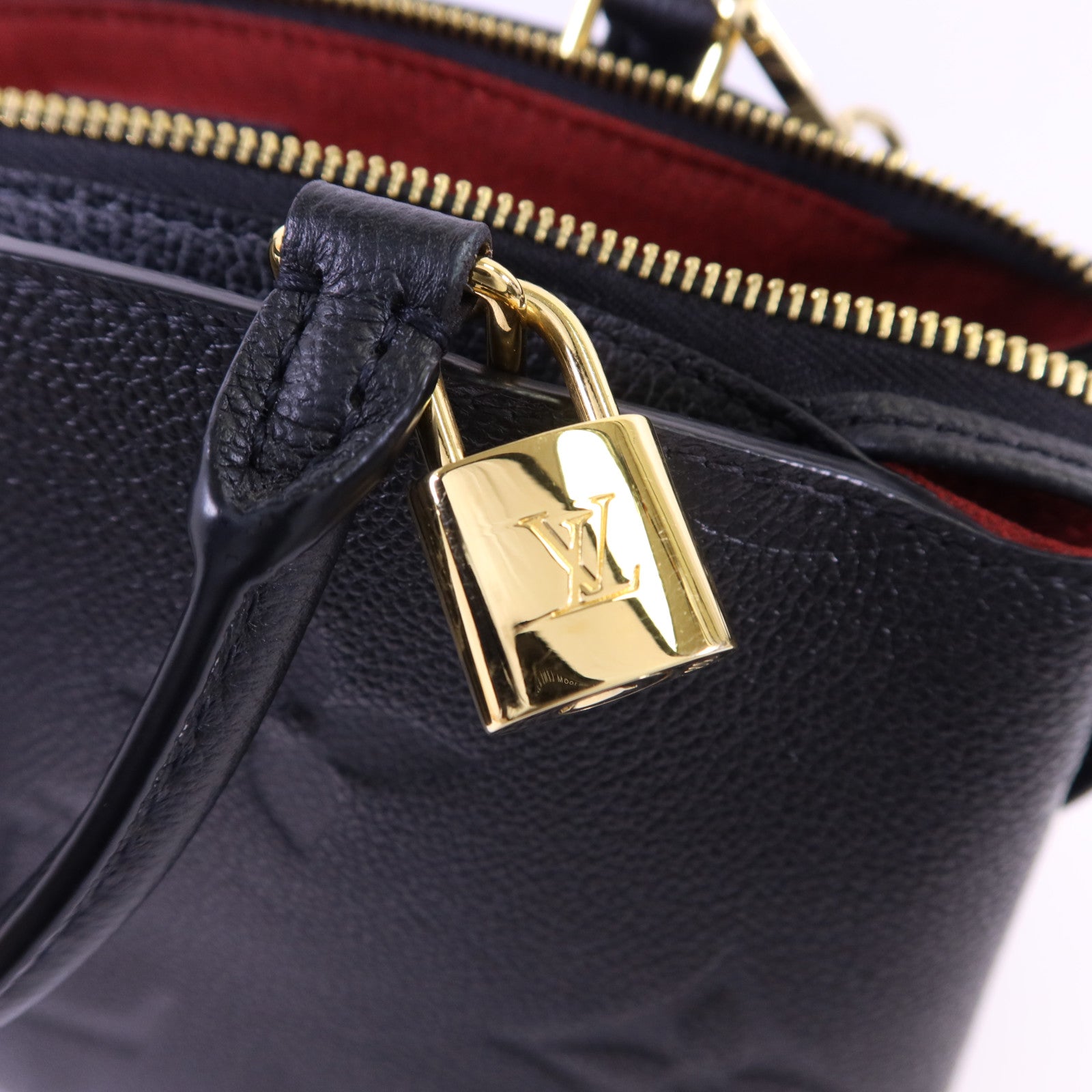 LOUIS VUITTON Monogram Empreinte Petit Palais金扣手挽肩背兩用袋