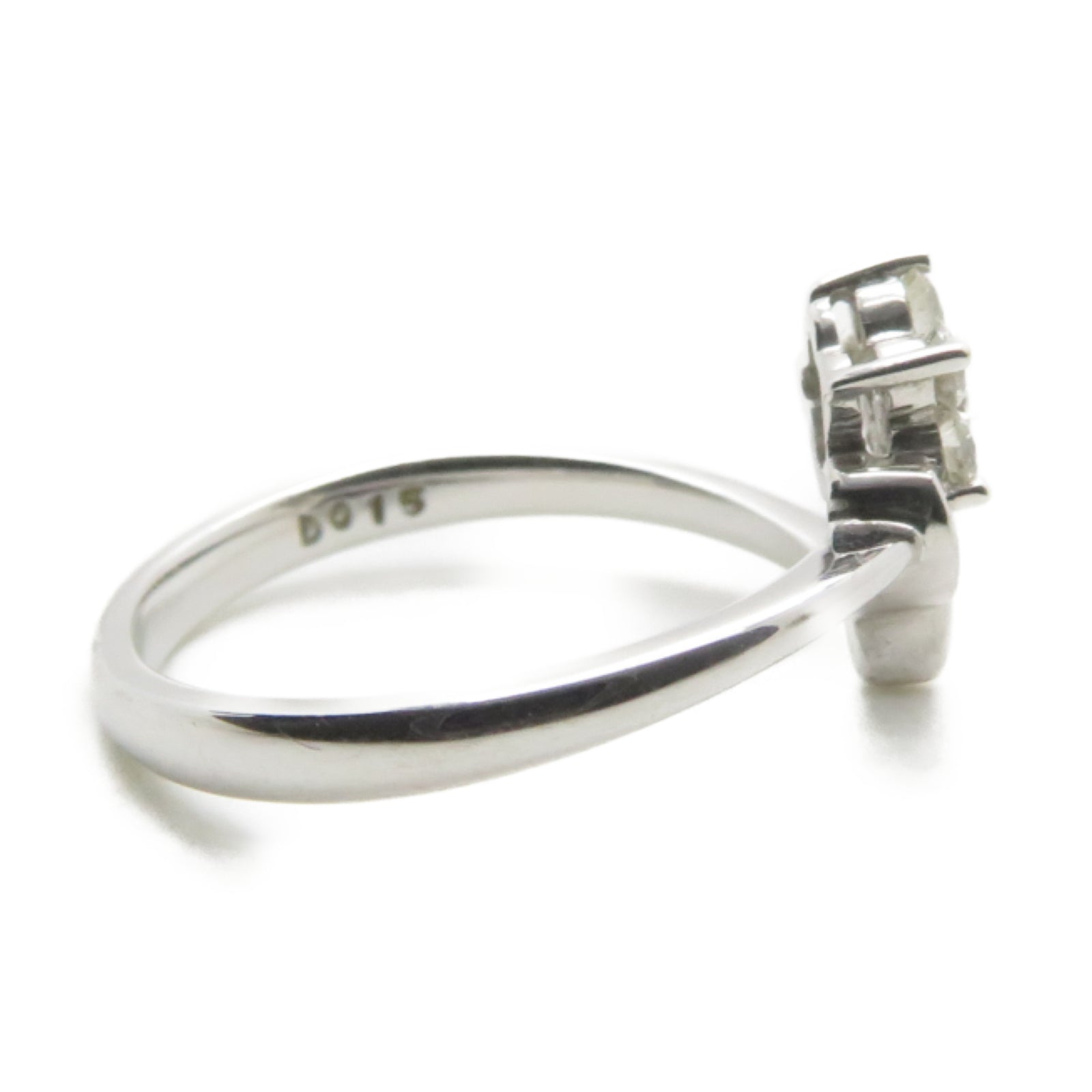 JEWELRY 【激減優惠】18K白金Ring 0.15ct鑽石戒指US#5.9