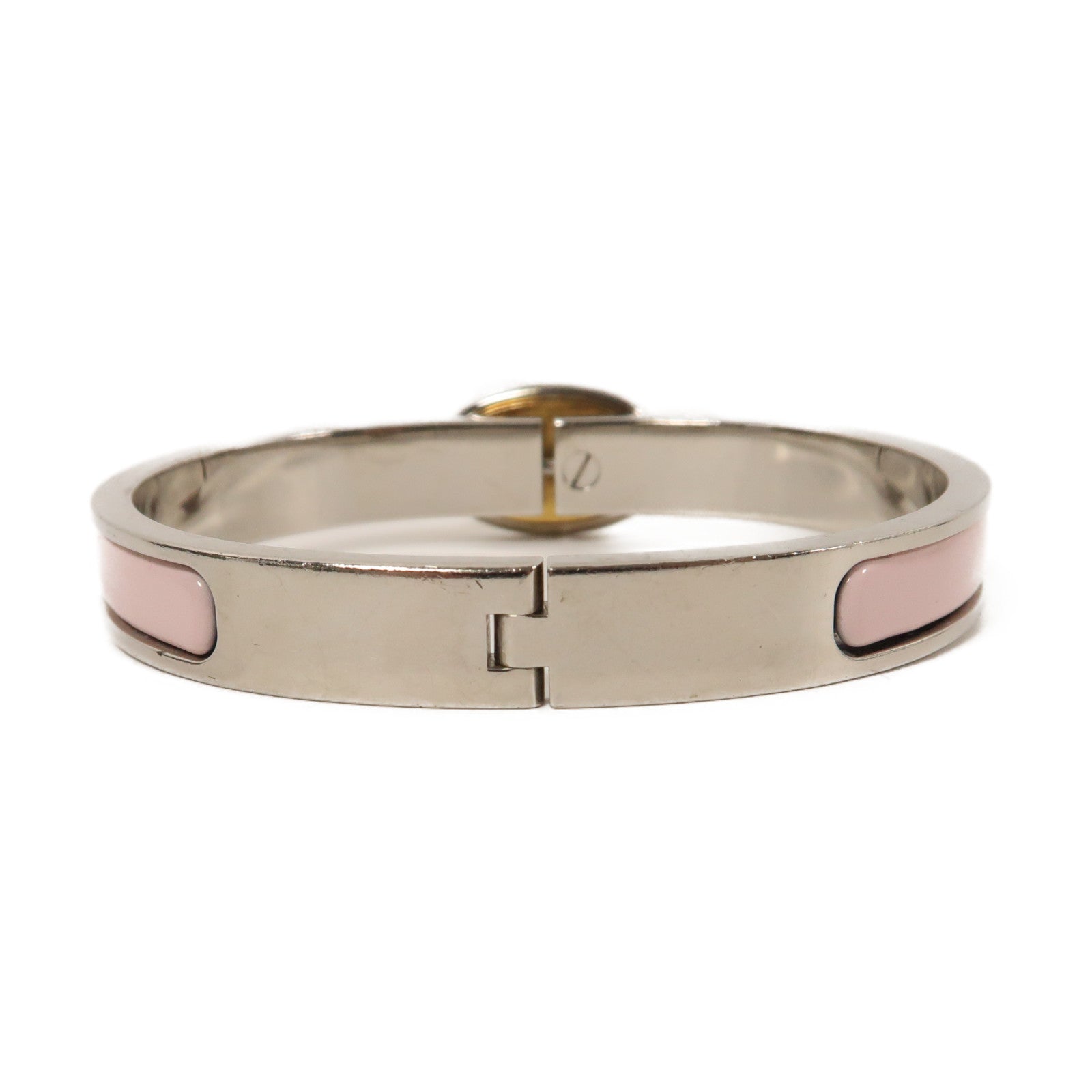 HERMES 琺瑯/金屬Mini Clic Chaine d'Ancre Bracelet手鐲粉紅色