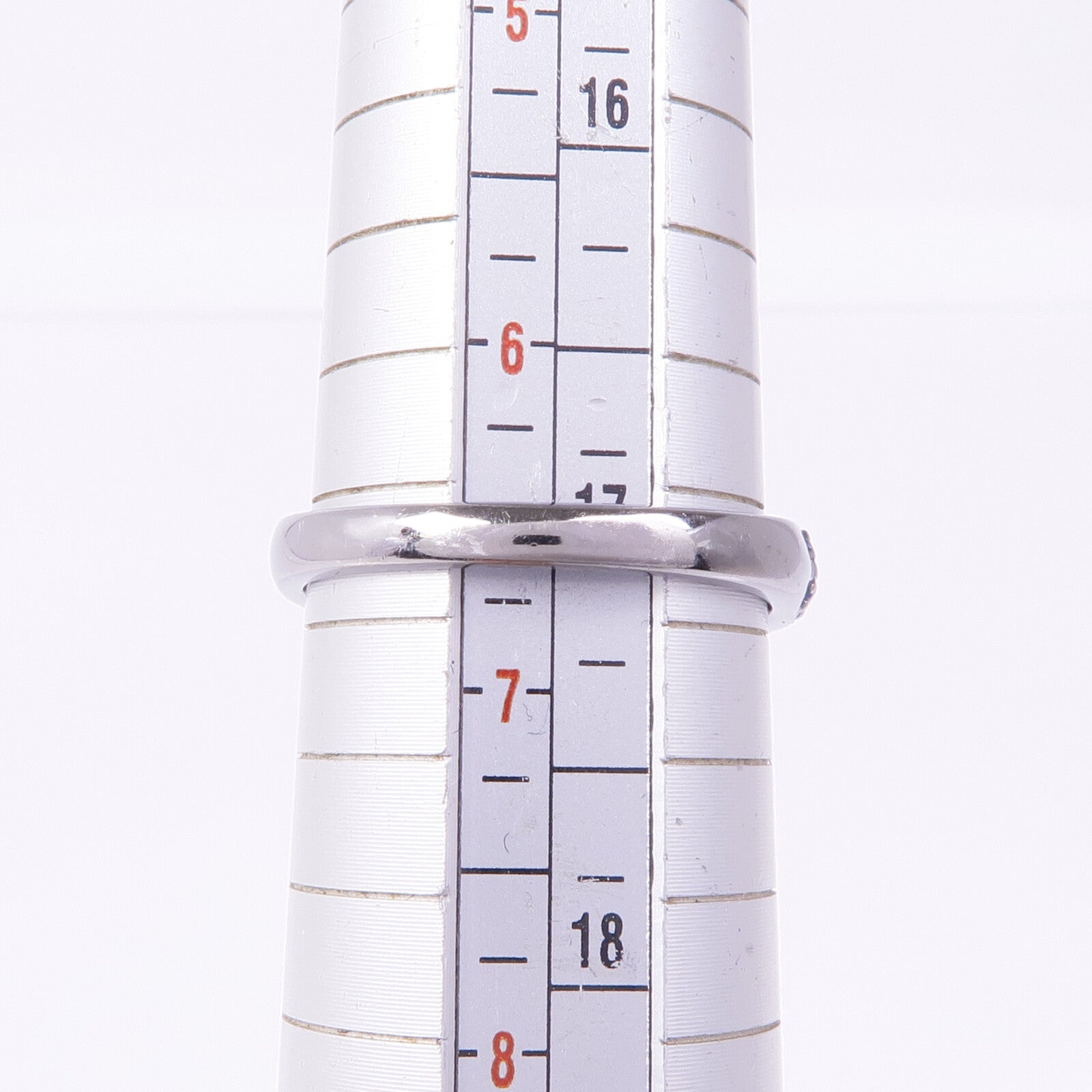 JEWELRY 18K白金Cat's Eye Sapphire Ring貓眼石/藍寶石戒指US#6.5