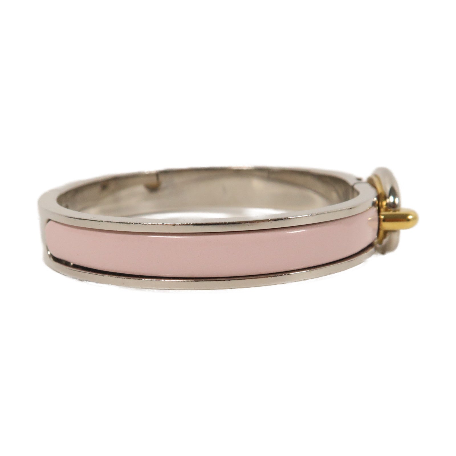 HERMES 琺瑯/金屬Mini Clic Chaine d'Ancre Bracelet手鐲粉紅色