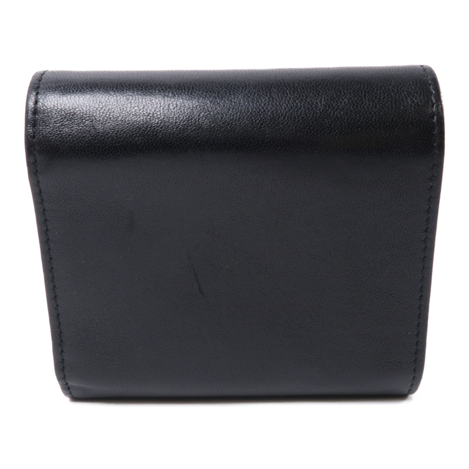 CHANEL 皮革Wallet金扣錢包黑色