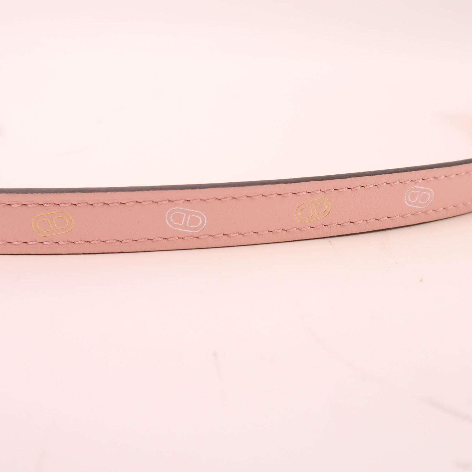 HERMES 【激減優惠】Swift皮革Belt金扣皮帶Rose Sakura
