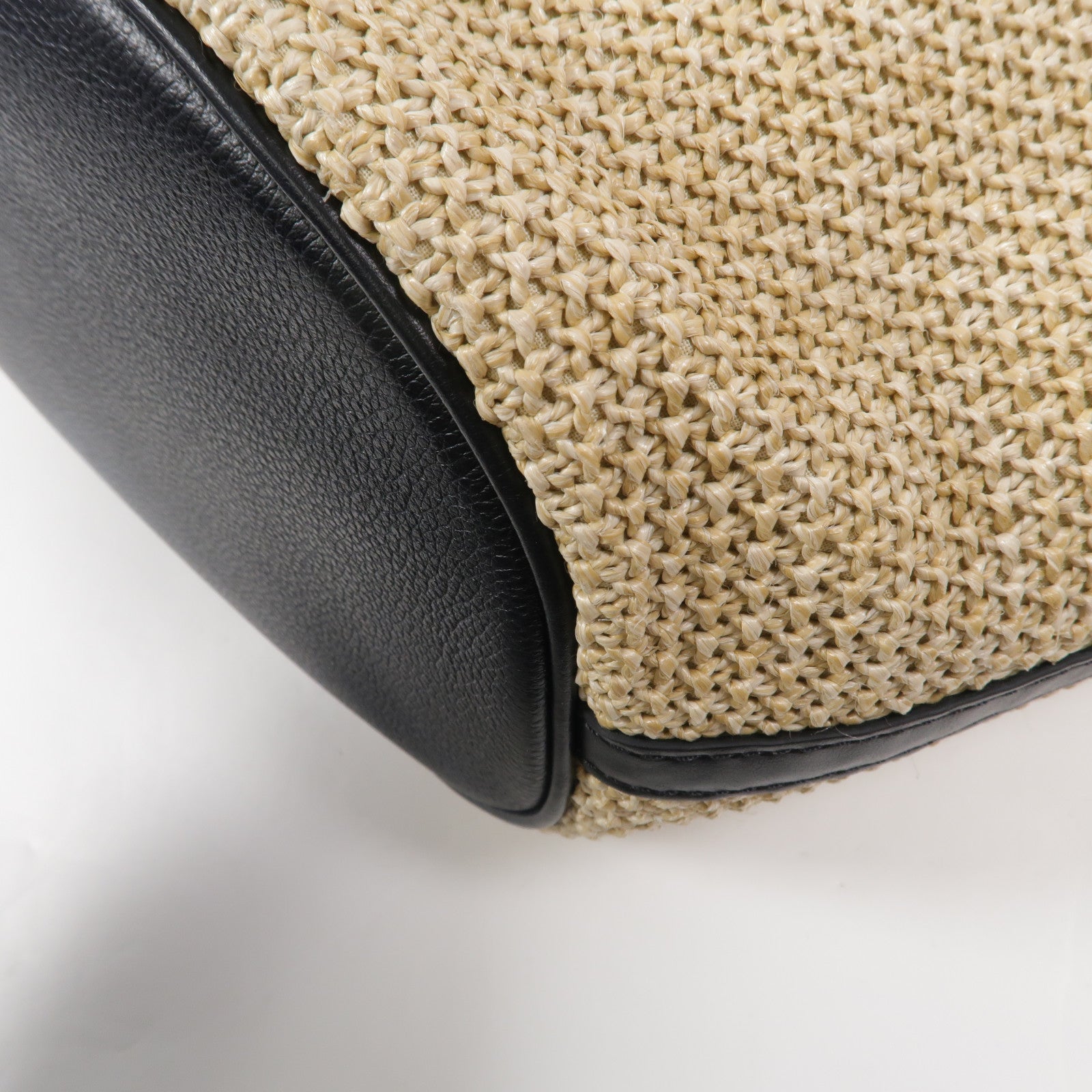 LOUIS VUITTON Raffia Saint-Jacques Knit Tote Bag肩背袋