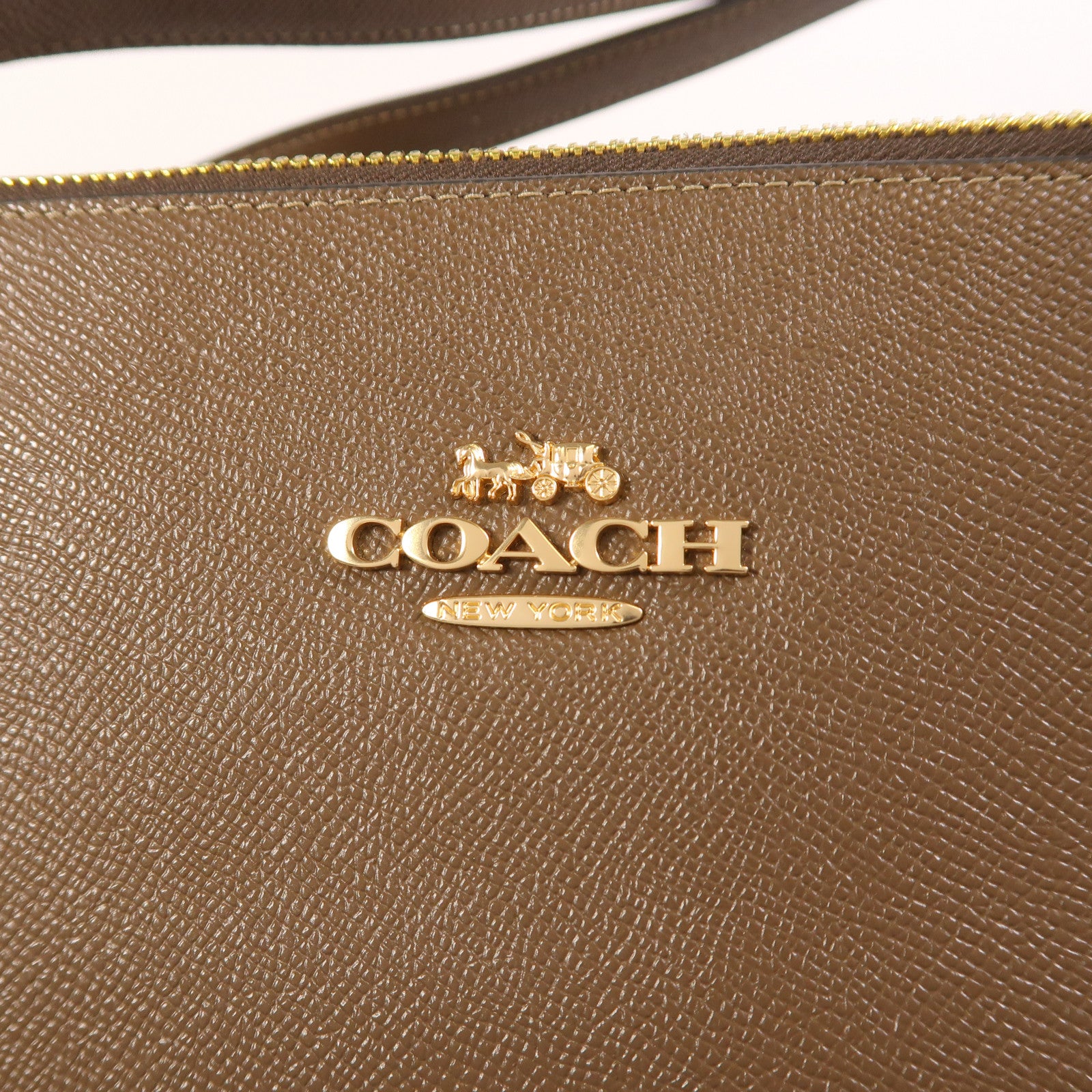 COACH 牛皮皮革Gallery Tote Bag金扣肩背袋