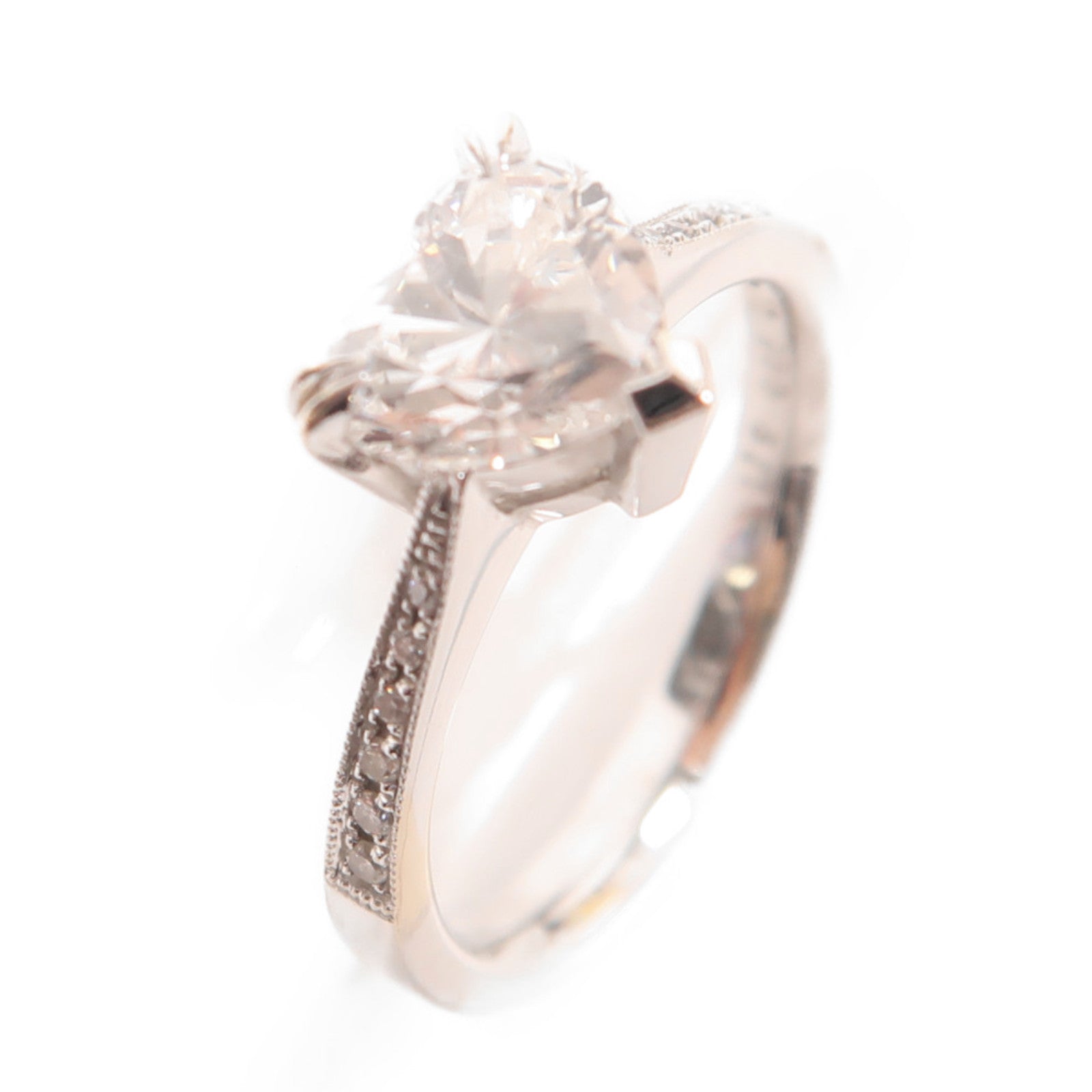 JEWELRY 【激減優惠】18K白金Diamond Ring 1.19鑽石戒指US#5.25