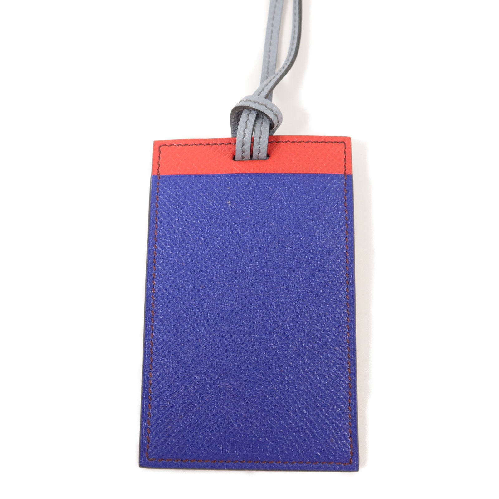 HERMES Epsom皮革Petit H Card Holder With Strap卡片套