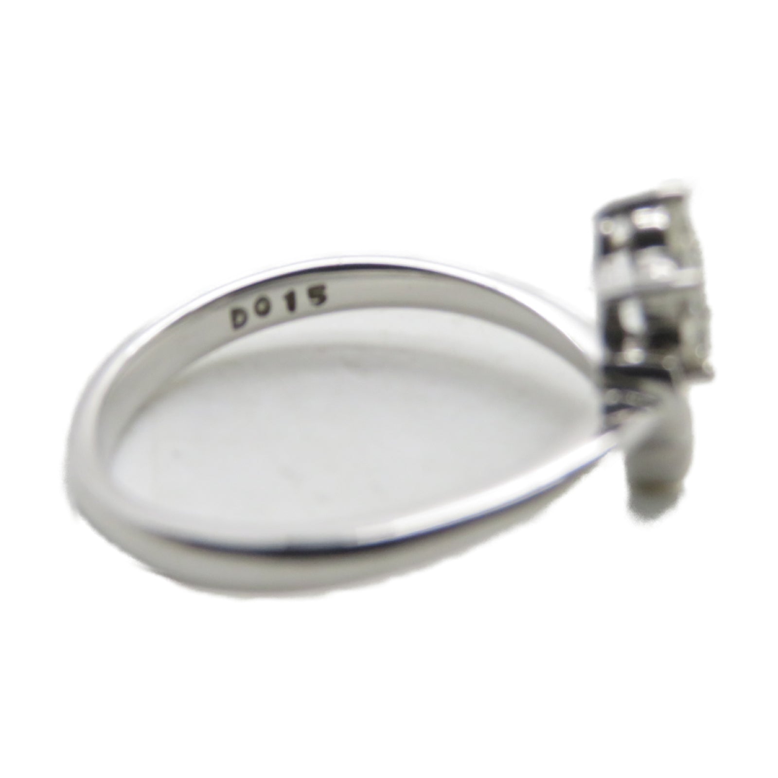 JEWELRY 【激減優惠】18K白金Ring 0.15ct鑽石戒指US#5.9