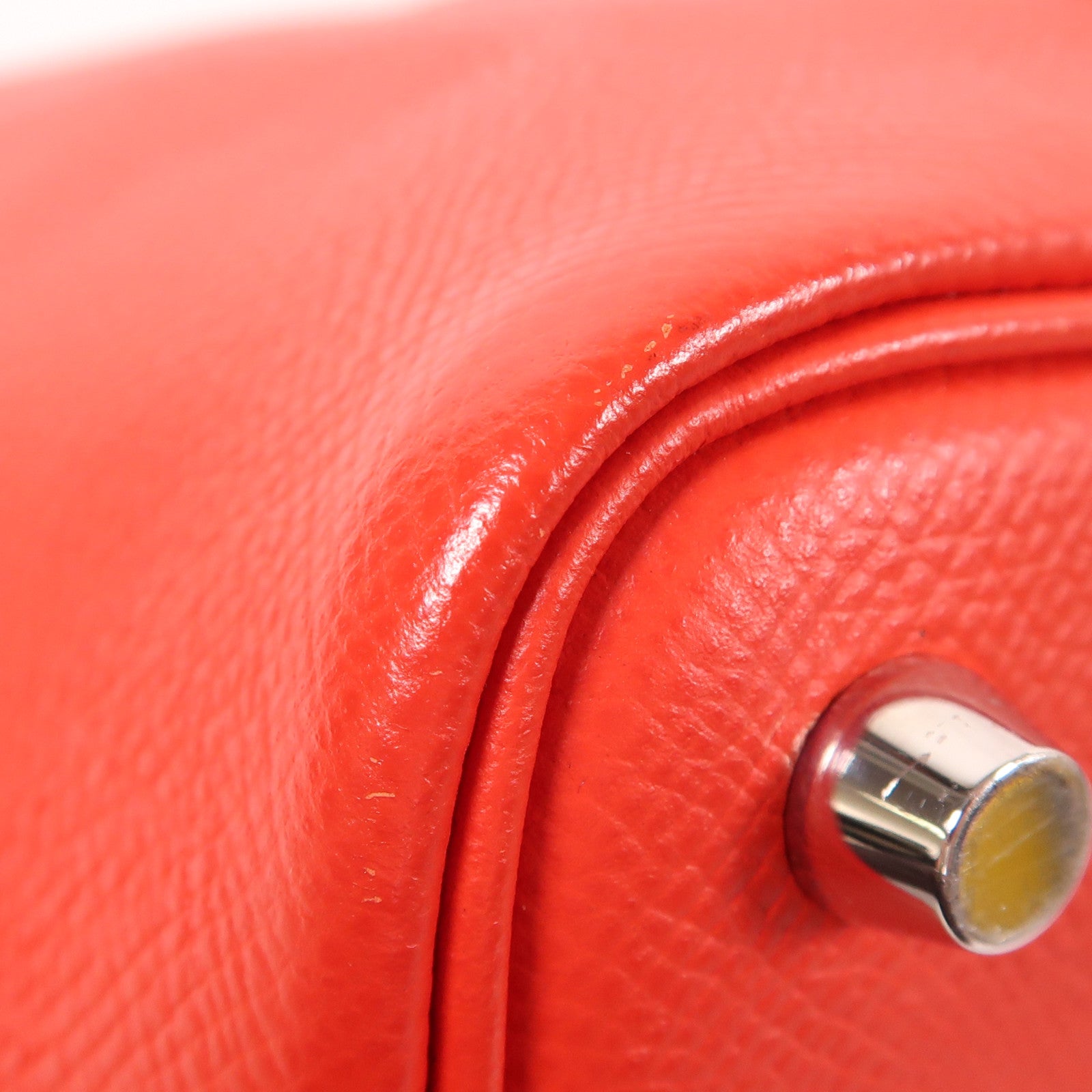 HERMES Epsom皮革Picotin PM銀扣手挽袋Rouge de Coeur