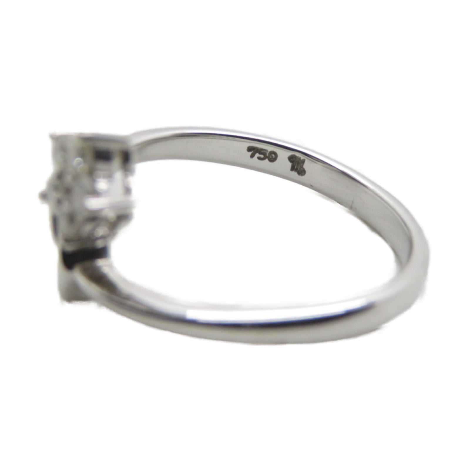 JEWELRY 【激減優惠】18K白金Ring 0.15ct鑽石戒指US#5.9