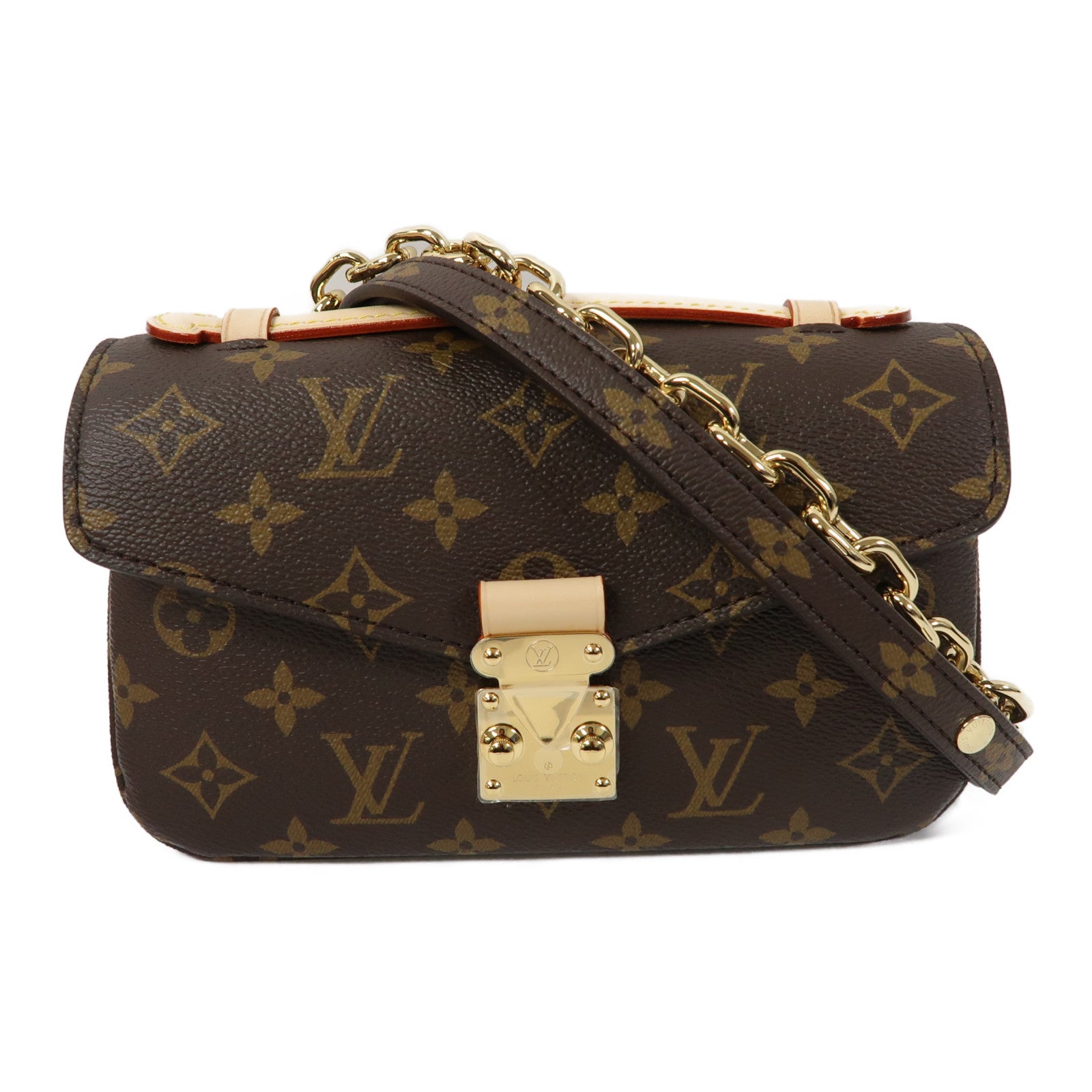 LOUIS VUITTON Monogram Pochete Metis金扣手挽肩背兩用袋啡色