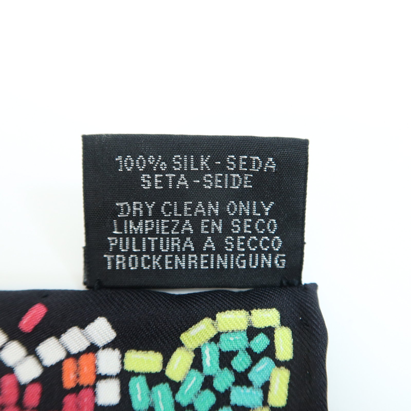 HERMES Scarf 90X90 Silk Multicolor