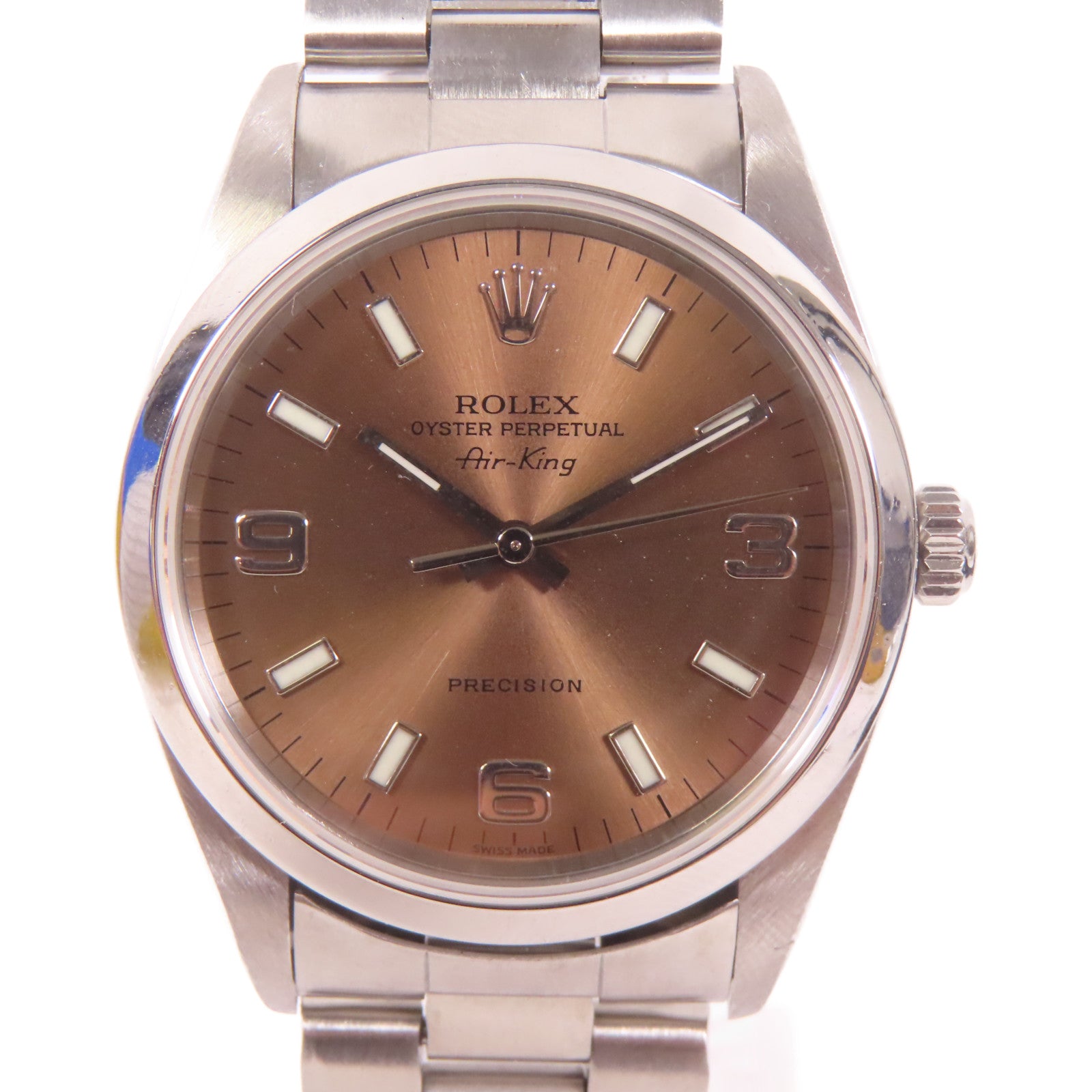 ROLEX Air King不鏽鋼手錶自動機芯啡色