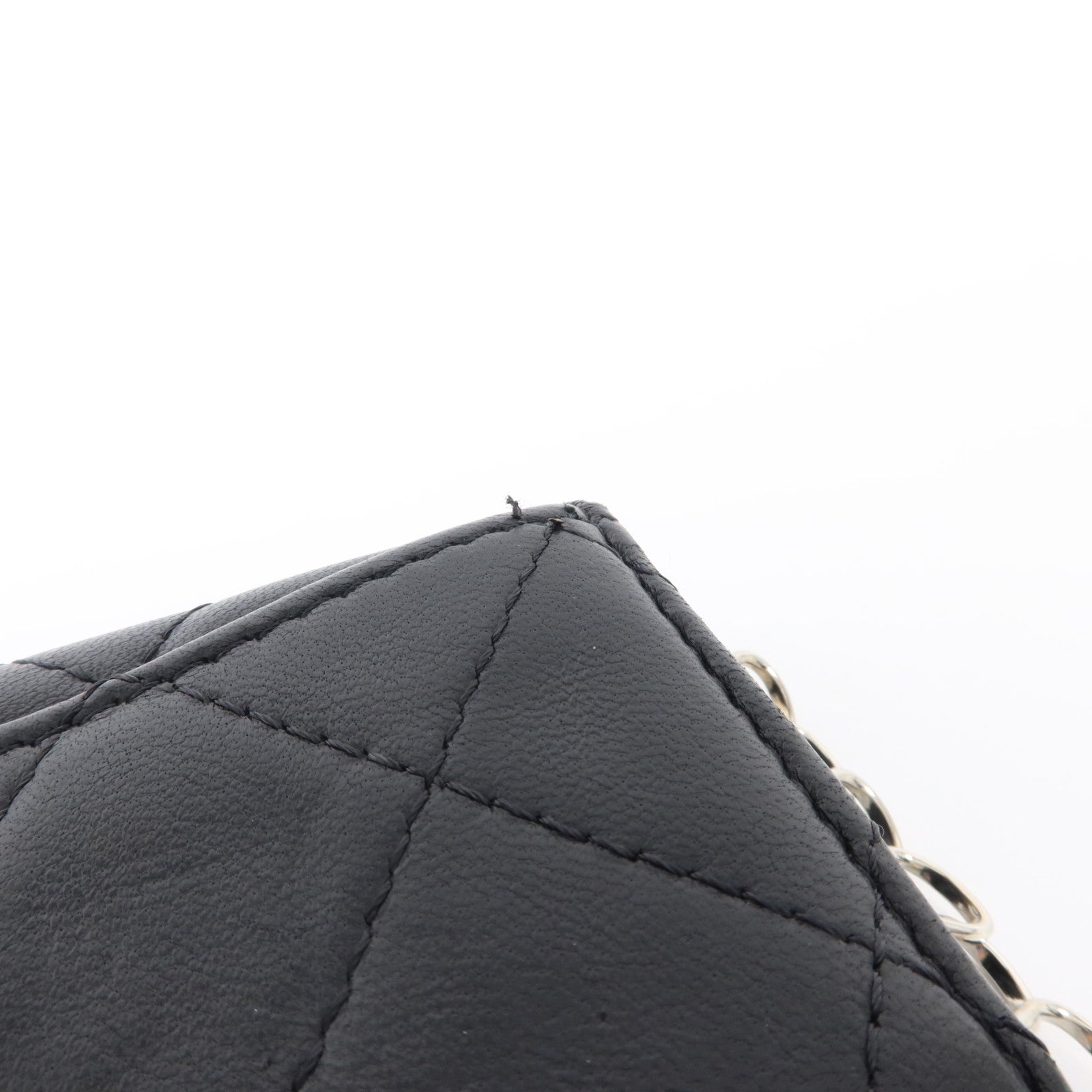CHANEL 羊皮皮革Key Case銀扣鎖匙包