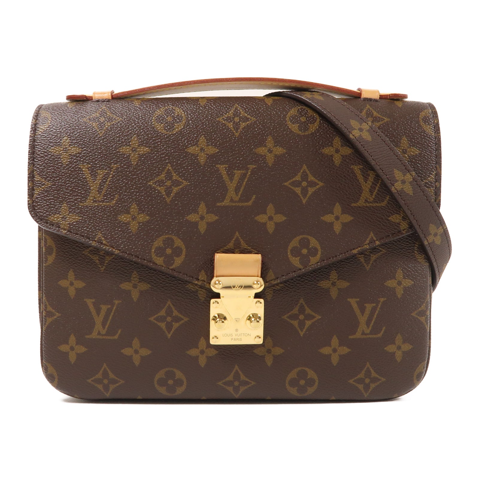 LOUIS VUITTON Monogram Pochette Metis MM金扣手挽肩背兩用袋