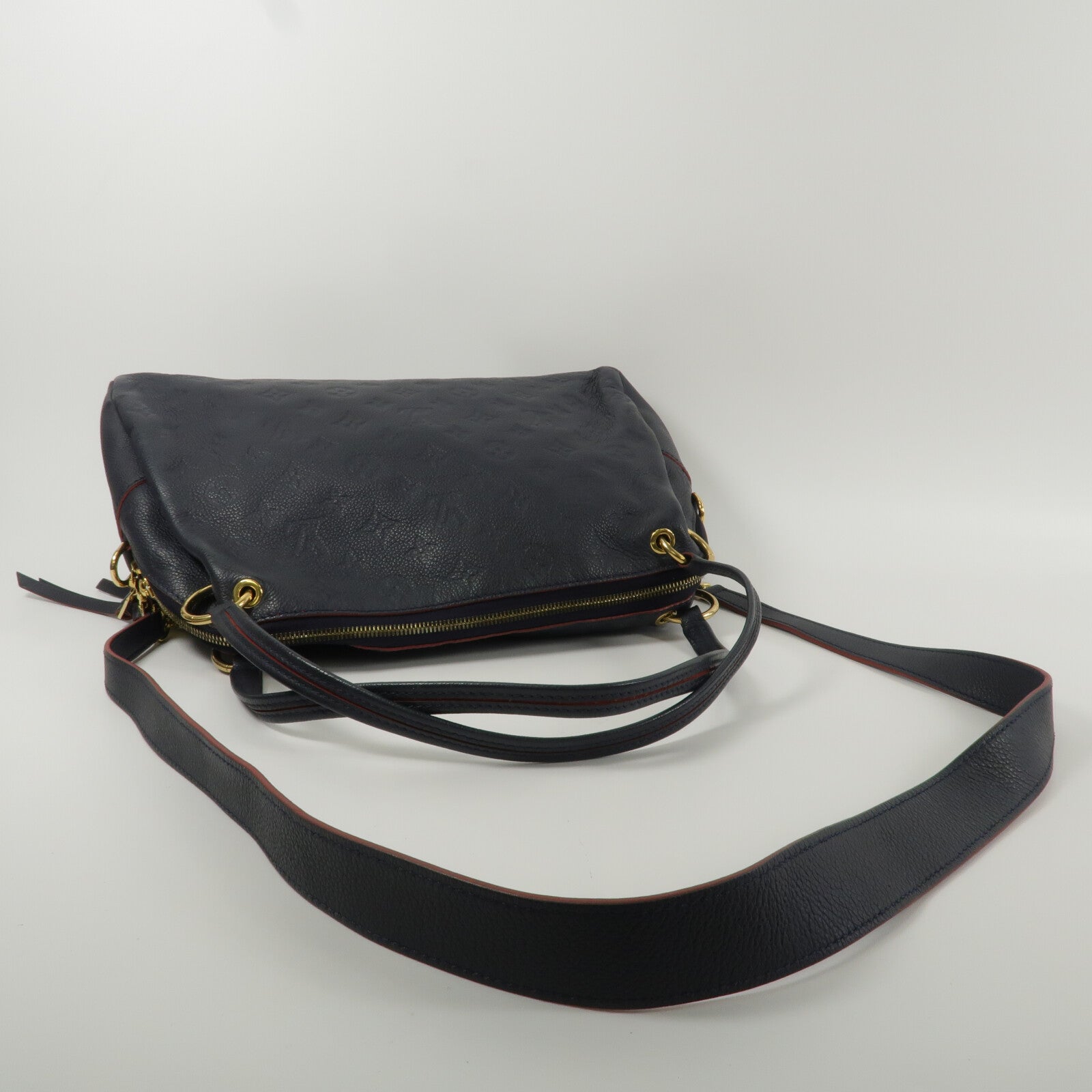 LOUIS VUITTON Monogram Empreinte Ponthieu PM手挽肩背兩用袋