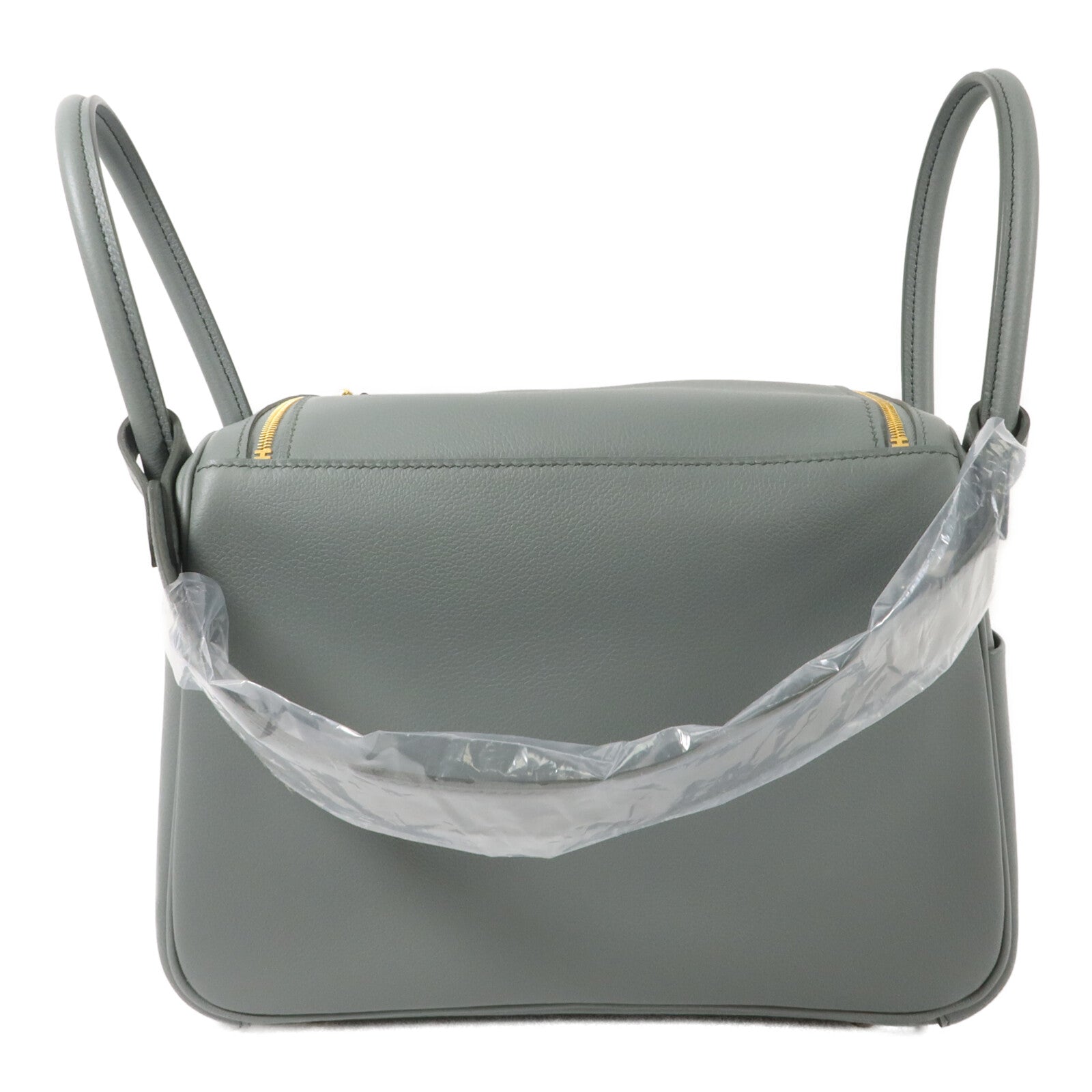HERMES Evercolor皮革Lindy 26手挽肩背兩用袋Vert Amanda