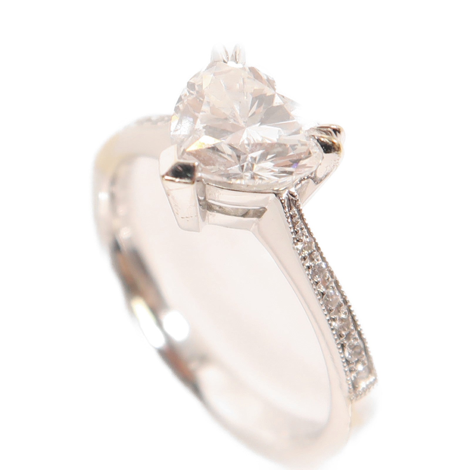 JEWELRY 【激減優惠】18K白金Diamond Ring 1.19鑽石戒指US#5.25