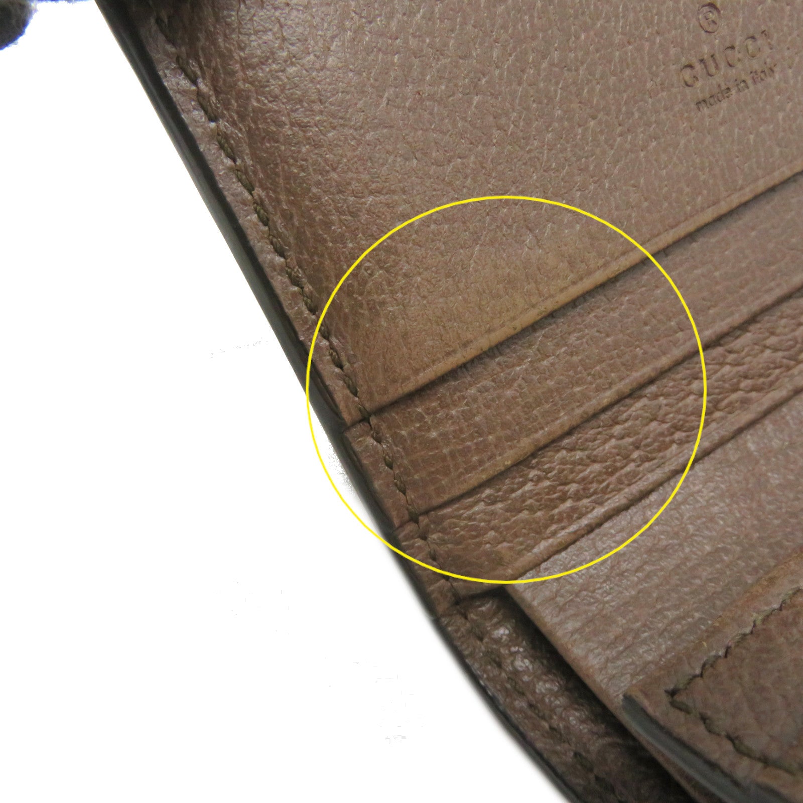 GUCCI 塗層帆布Ophidia GG Wallet金扣短錢包啡色