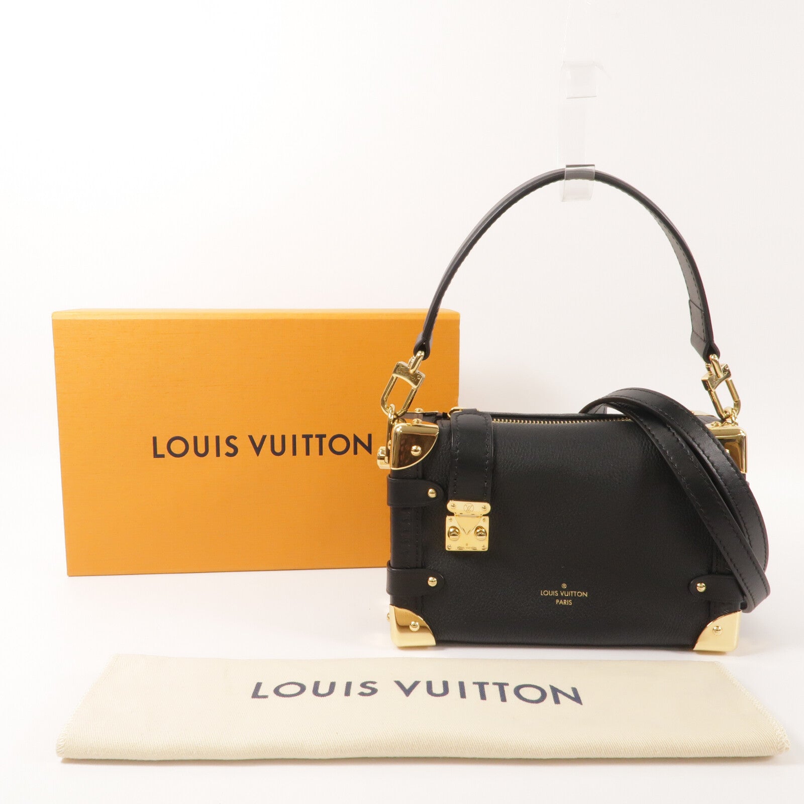 LOUIS VUITTON 牛皮皮革Side Trunk PM手挽肩背兩用袋