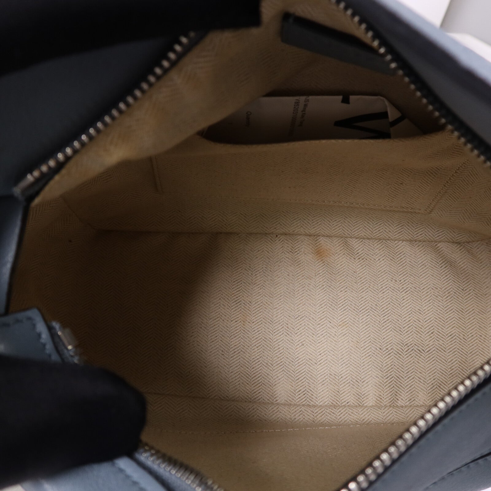 LOEWE 牛皮皮革Puzzzle Small銀扣手挽肩背兩用袋