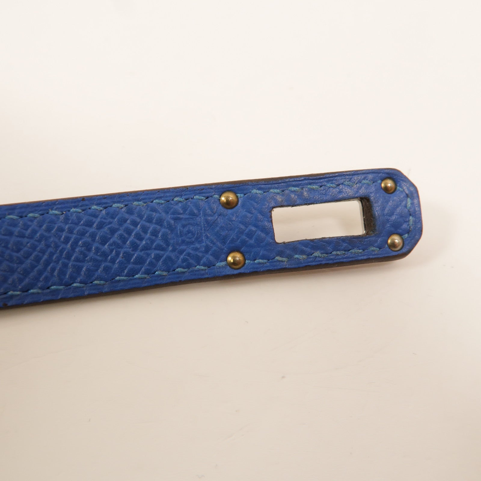 HERMES Epsom皮革Kelly Wallet長錢包Bleu Izmir