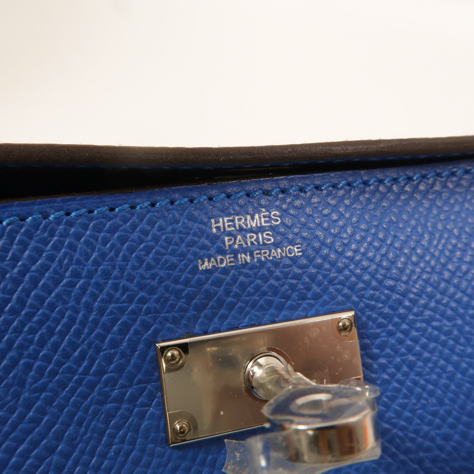 HERMES Epsom皮革Kelly Wallet長錢包Bleu Izmir
