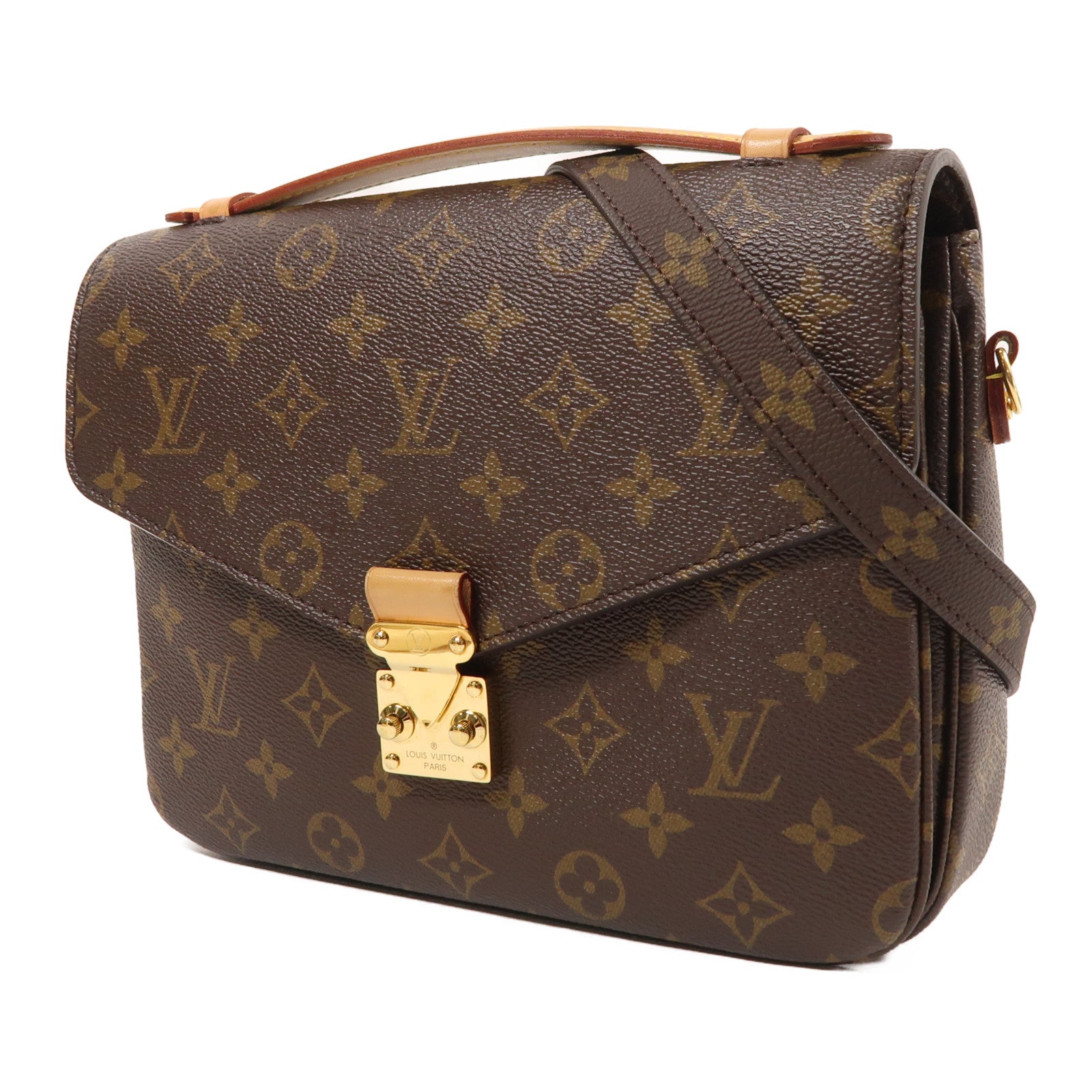 LOUIS VUITTON Monogram Pochette Metis MM金扣手挽肩背兩用袋