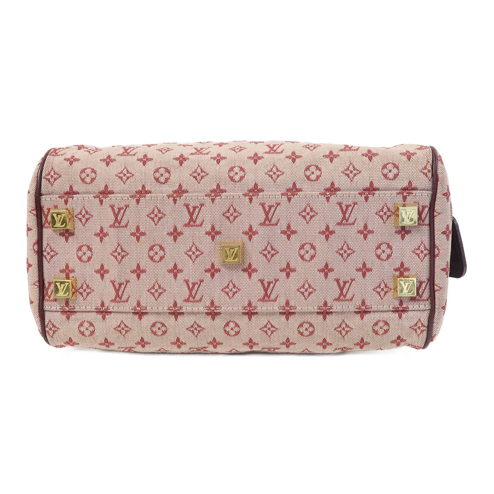 LOUIS VUITTON Monogram Mini Josephine PM金扣手挽袋紅色/啡色