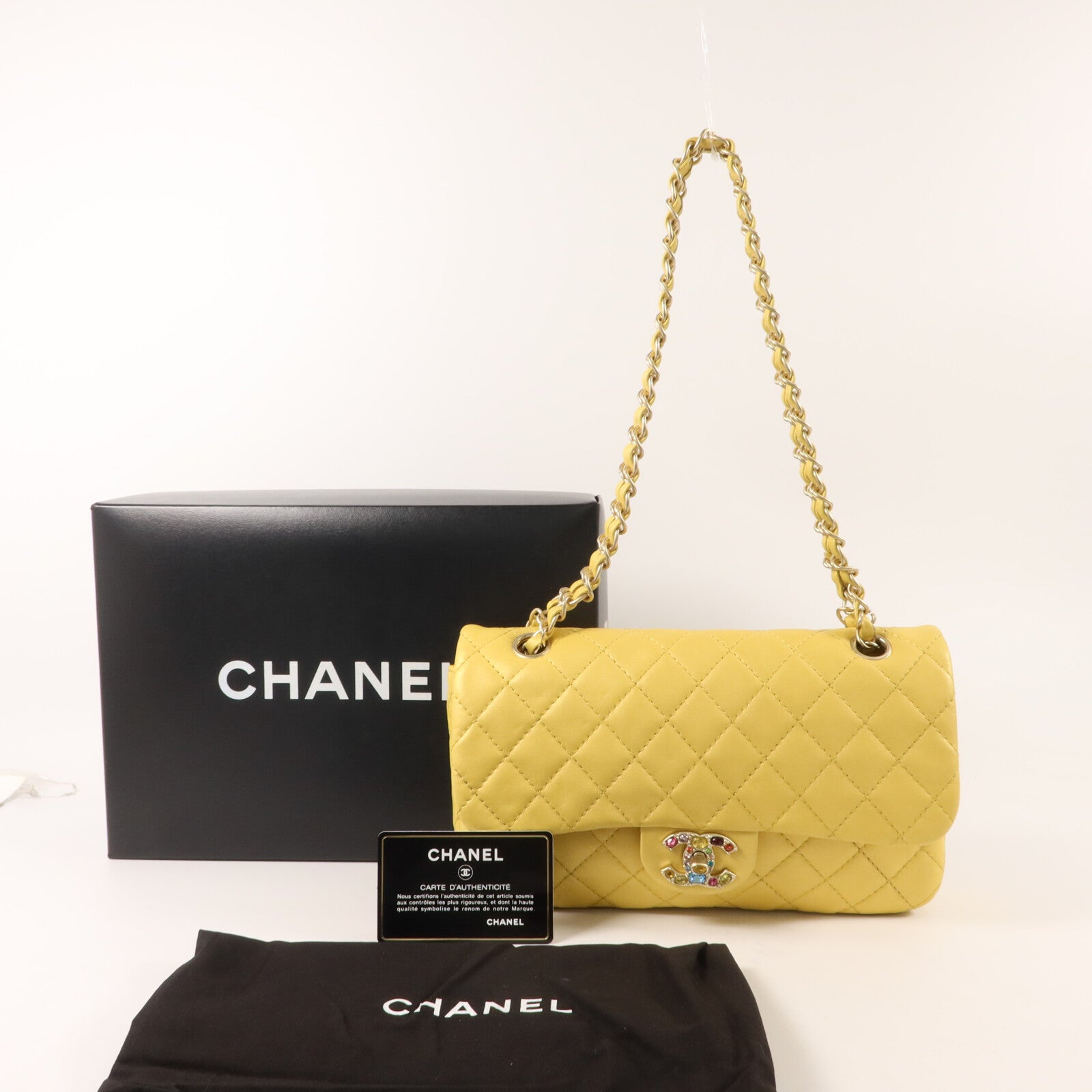 CHANEL 羊皮皮革Chain Shoulder鏈帶肩背袋