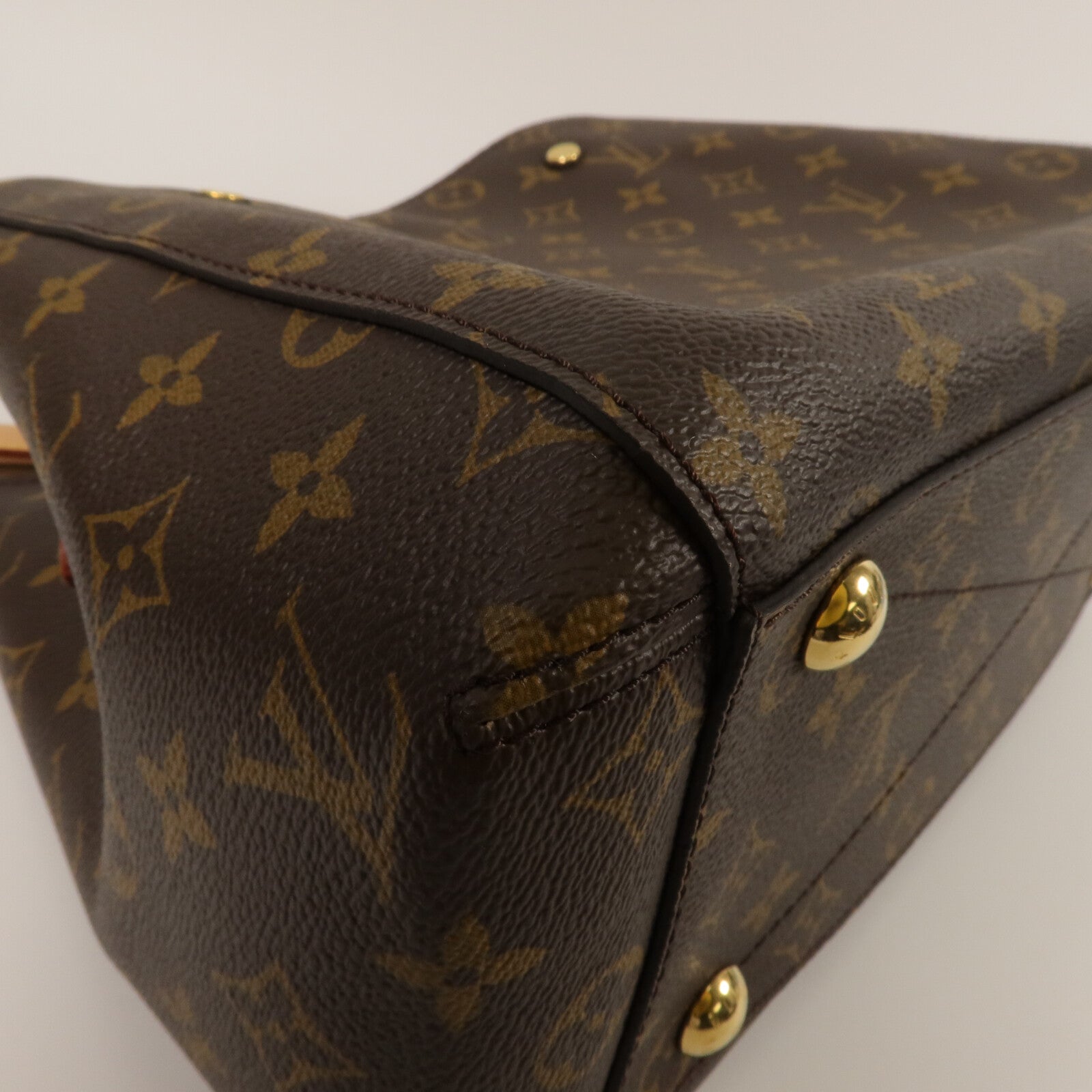 LOUIS VUITTON Monogram Montaigne BB手挽肩背兩用袋棕色