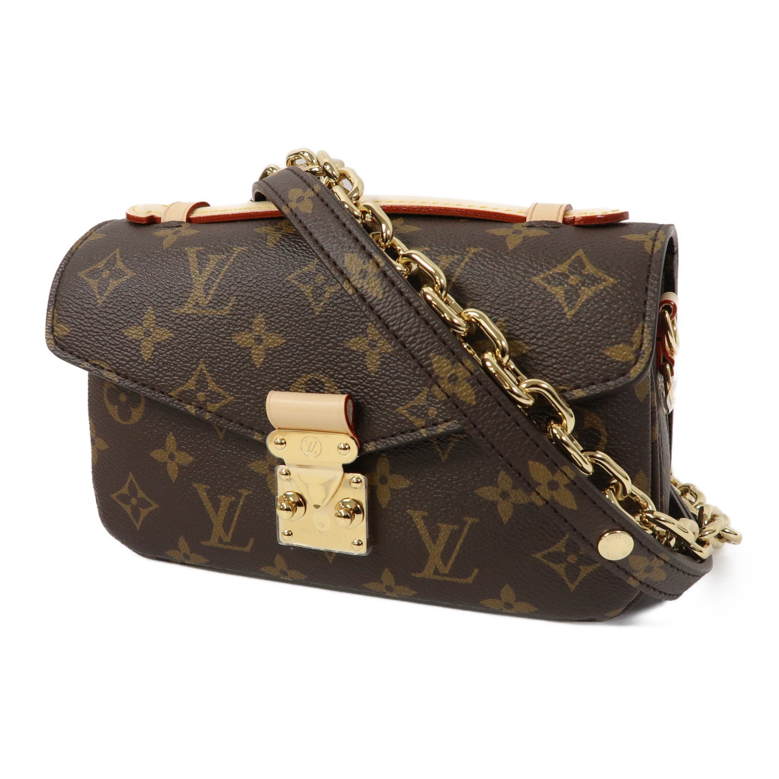LOUIS VUITTON Monogram Pochete Metis金扣手挽肩背兩用袋啡色