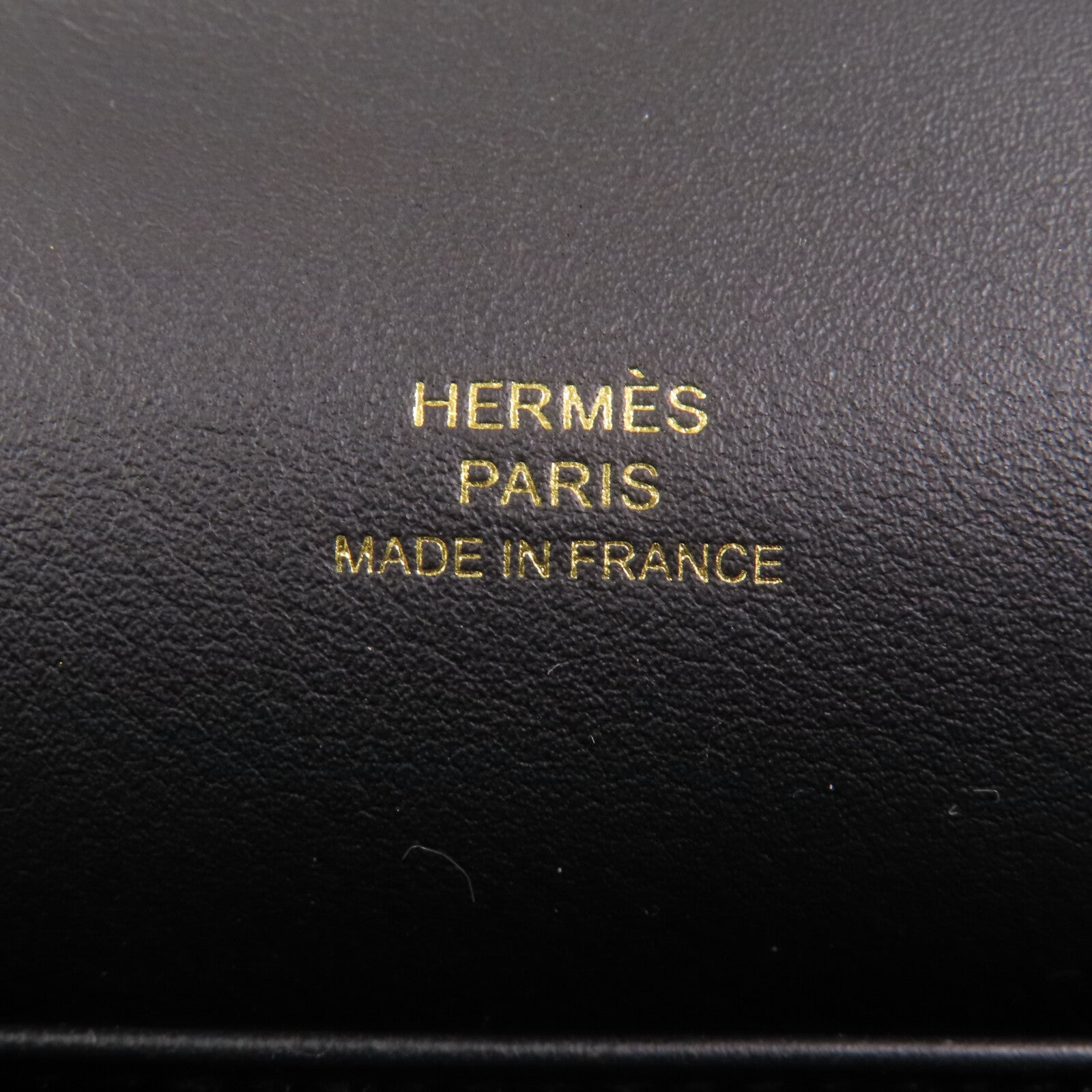 HERMES 【激減優惠】Swift皮革Kelly Pochette金扣手挽袋Noir