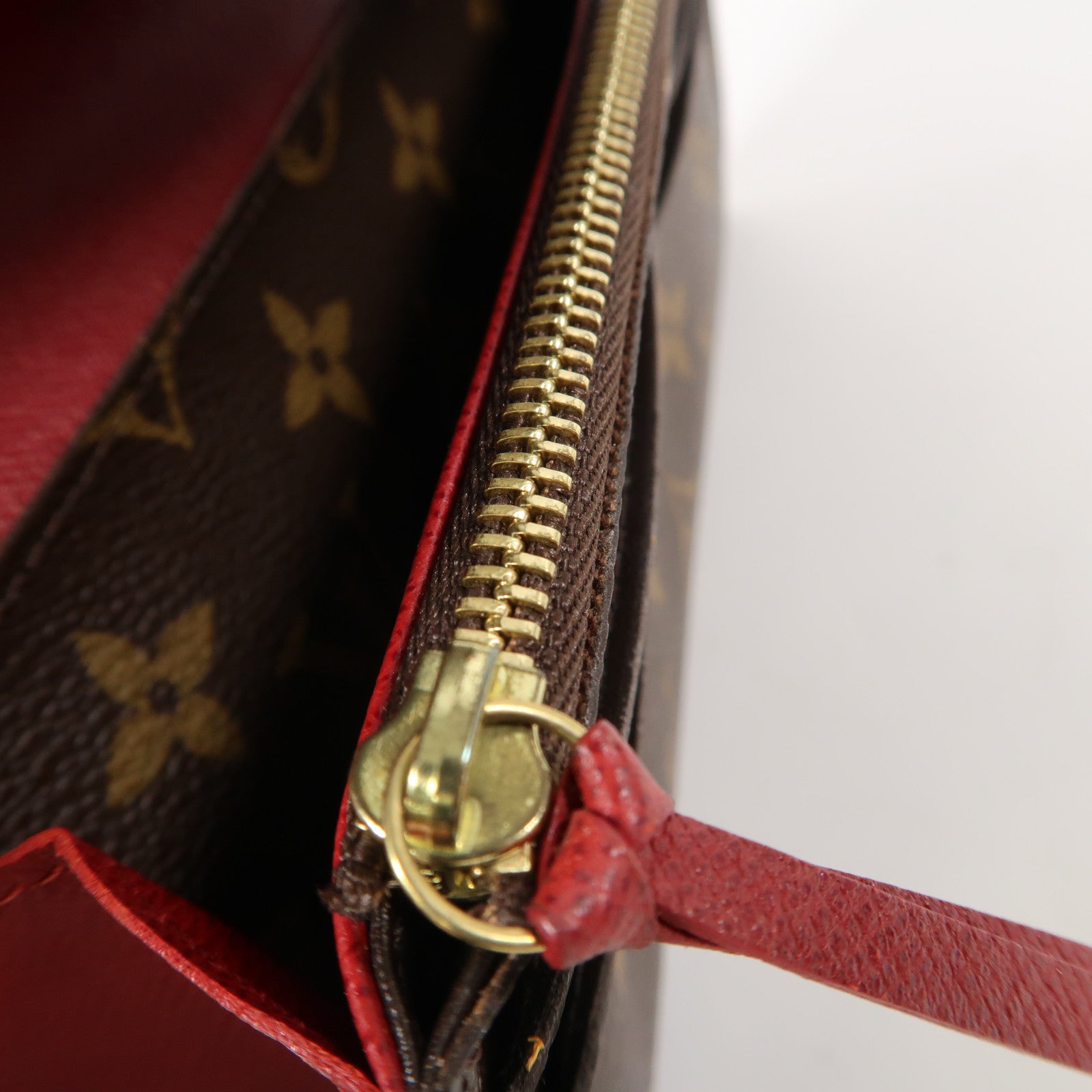 LOUIS VUITTON 【激減優惠】Monogram Emilie Wallet金扣長錢包啡色