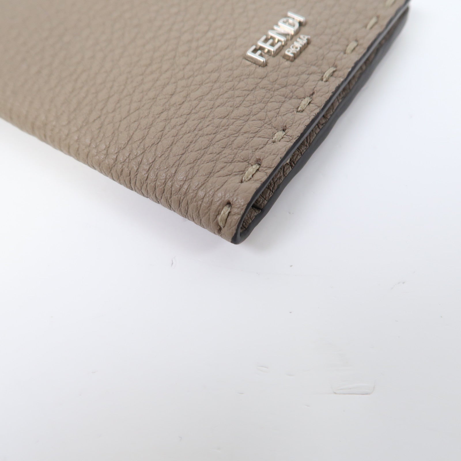 FENDI 【激減優惠】牛皮皮革Card Case卡片套米色
