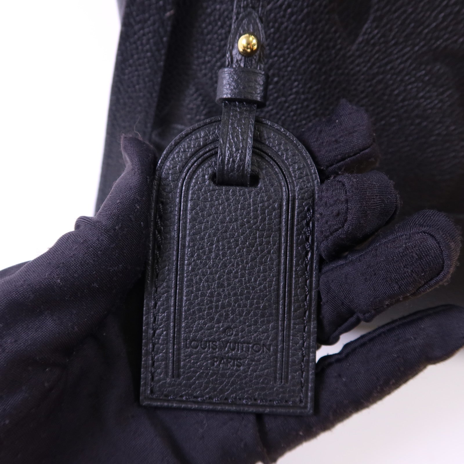 LOUIS VUITTON Monogram Empreinte Petit Palais金扣手挽肩背兩用袋