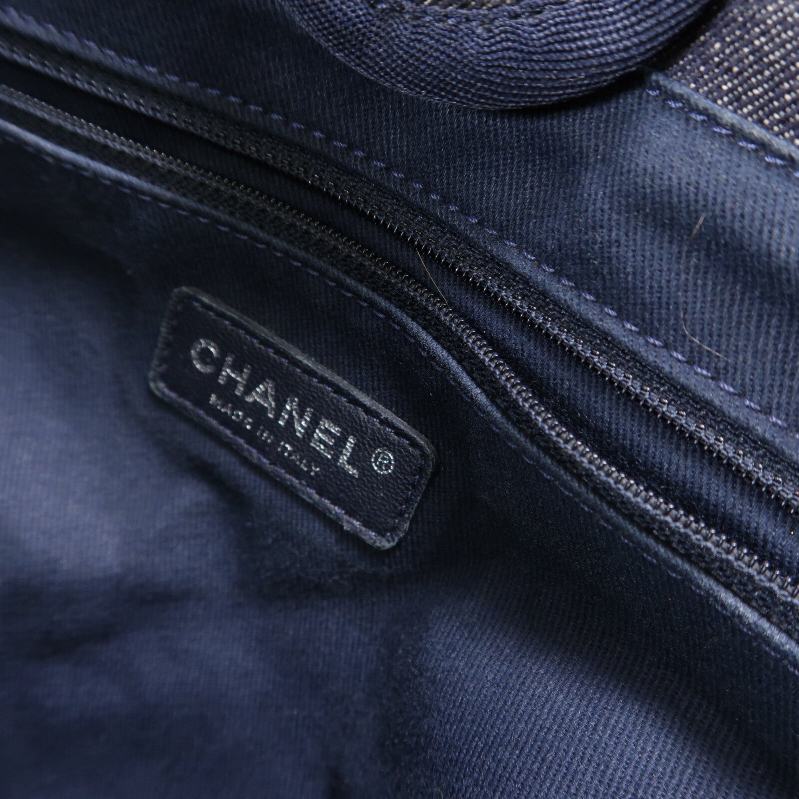 CHANEL 牛仔布Deauville Tote肩背袋