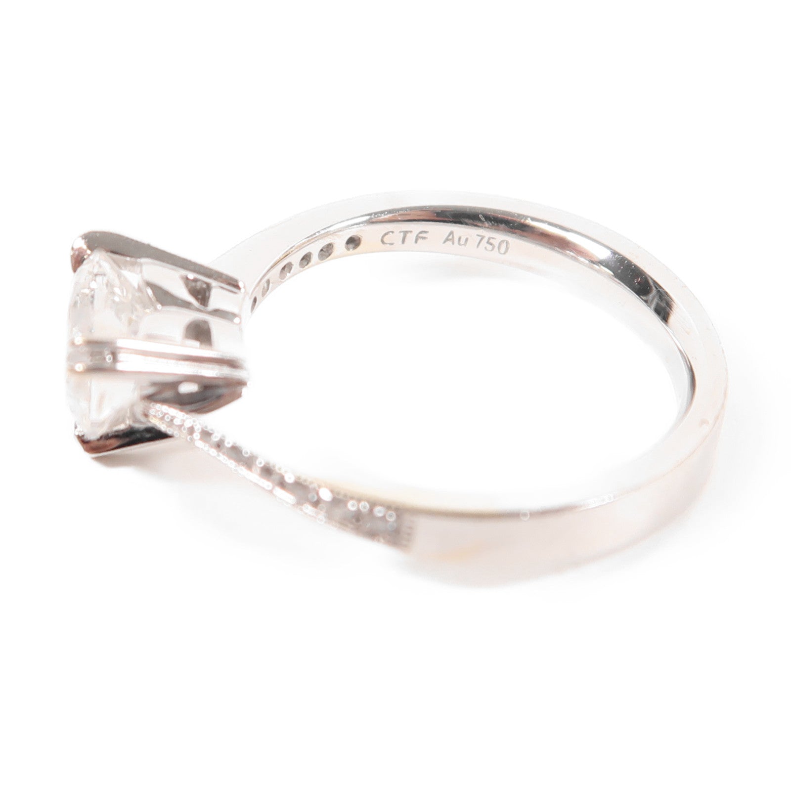 JEWELRY 【激減優惠】18K白金Diamond Ring 1.19鑽石戒指US#5.25
