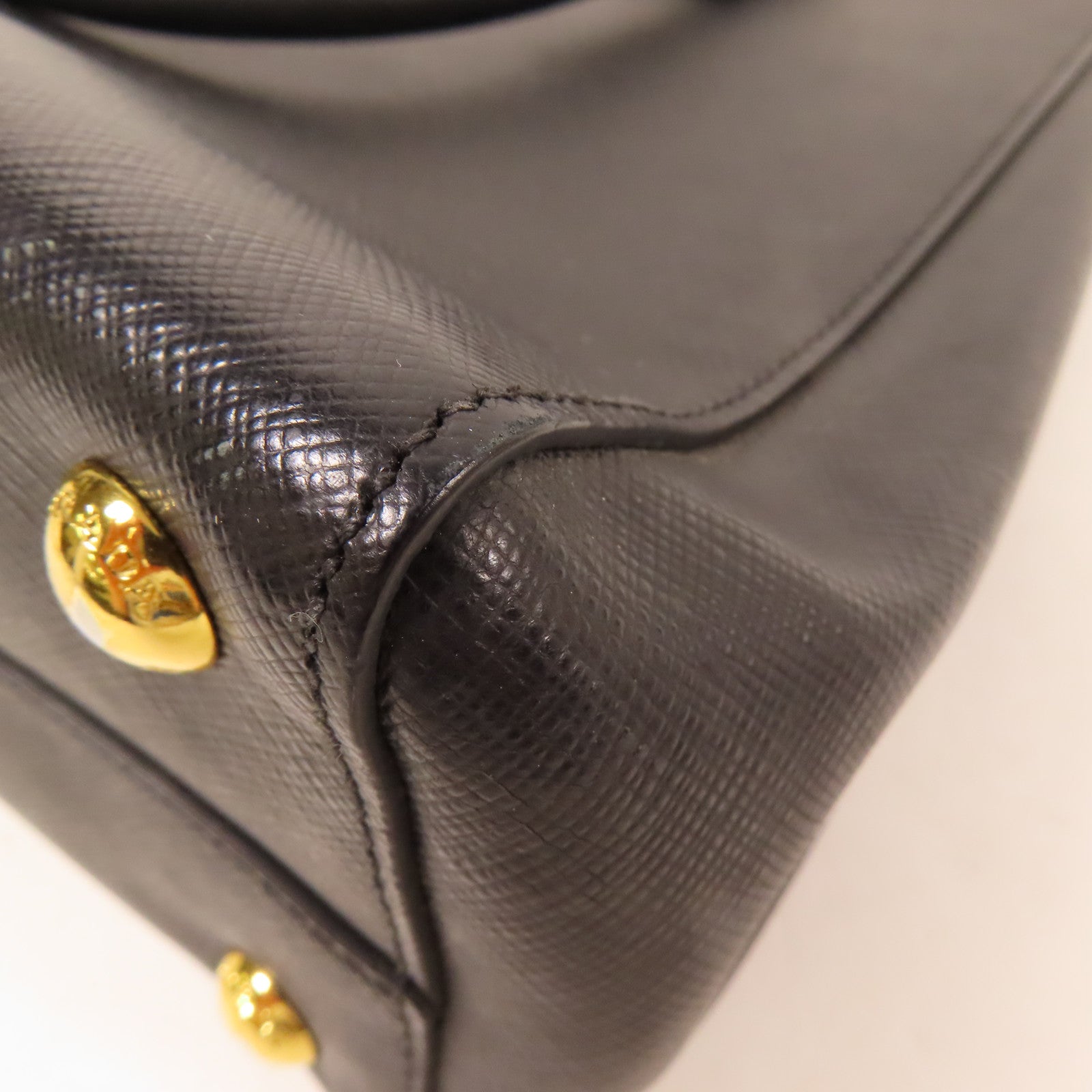 PRADA 【激減優惠】牛皮皮革2 Way Shoulder金扣手挽肩背兩用袋