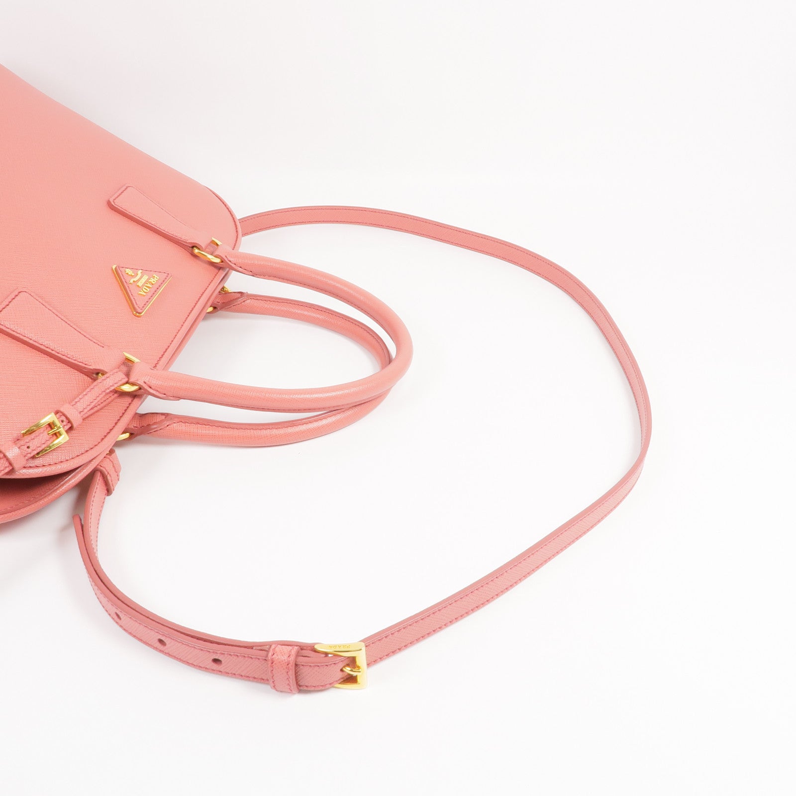 PRADA Saffiano皮革Saffiano Lux Tote Bag金扣手挽肩背兩用袋