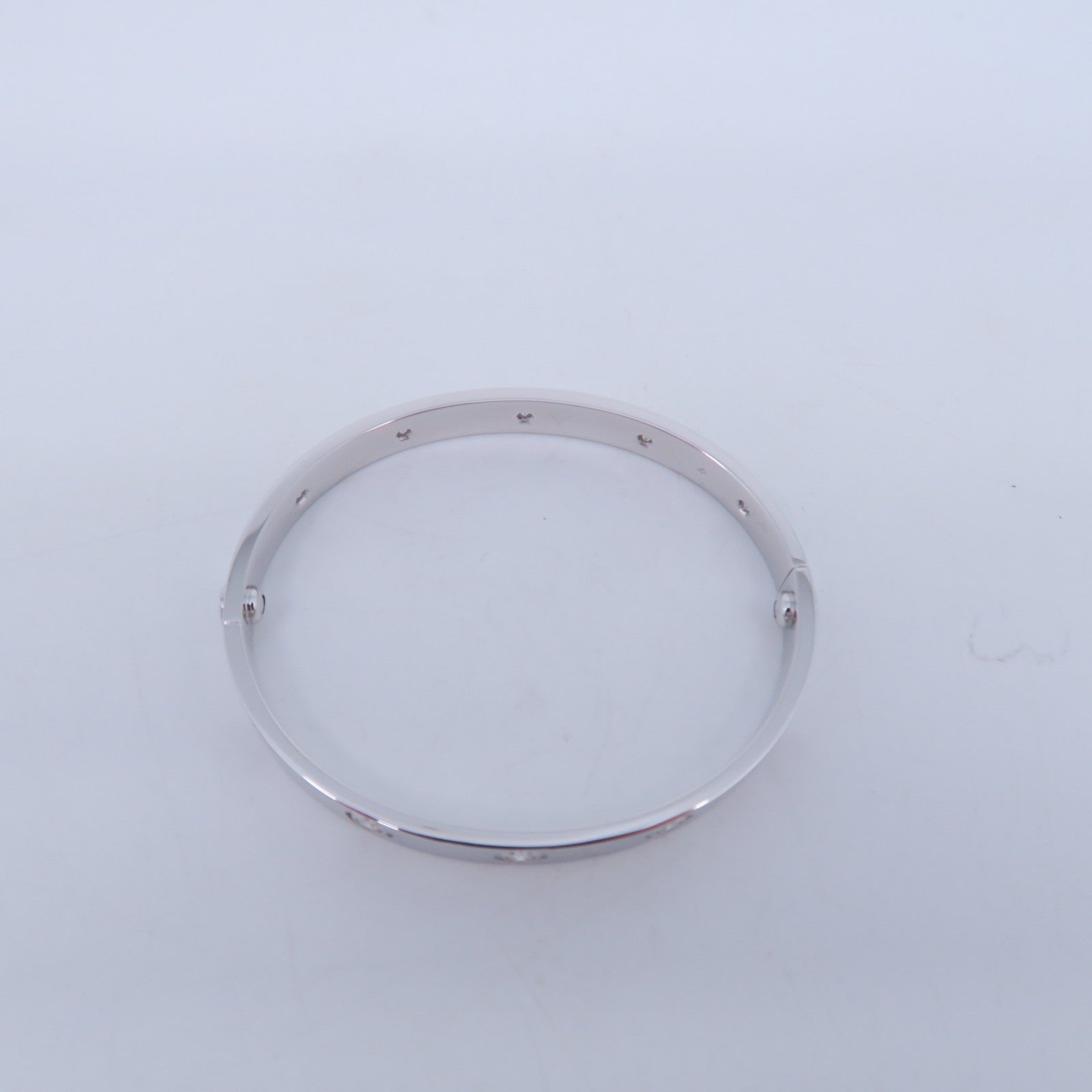 CARTIER 【激減優惠】18K白金Love Bracelet 10 Diamonds手鐲Cartier#16/US#15cm
