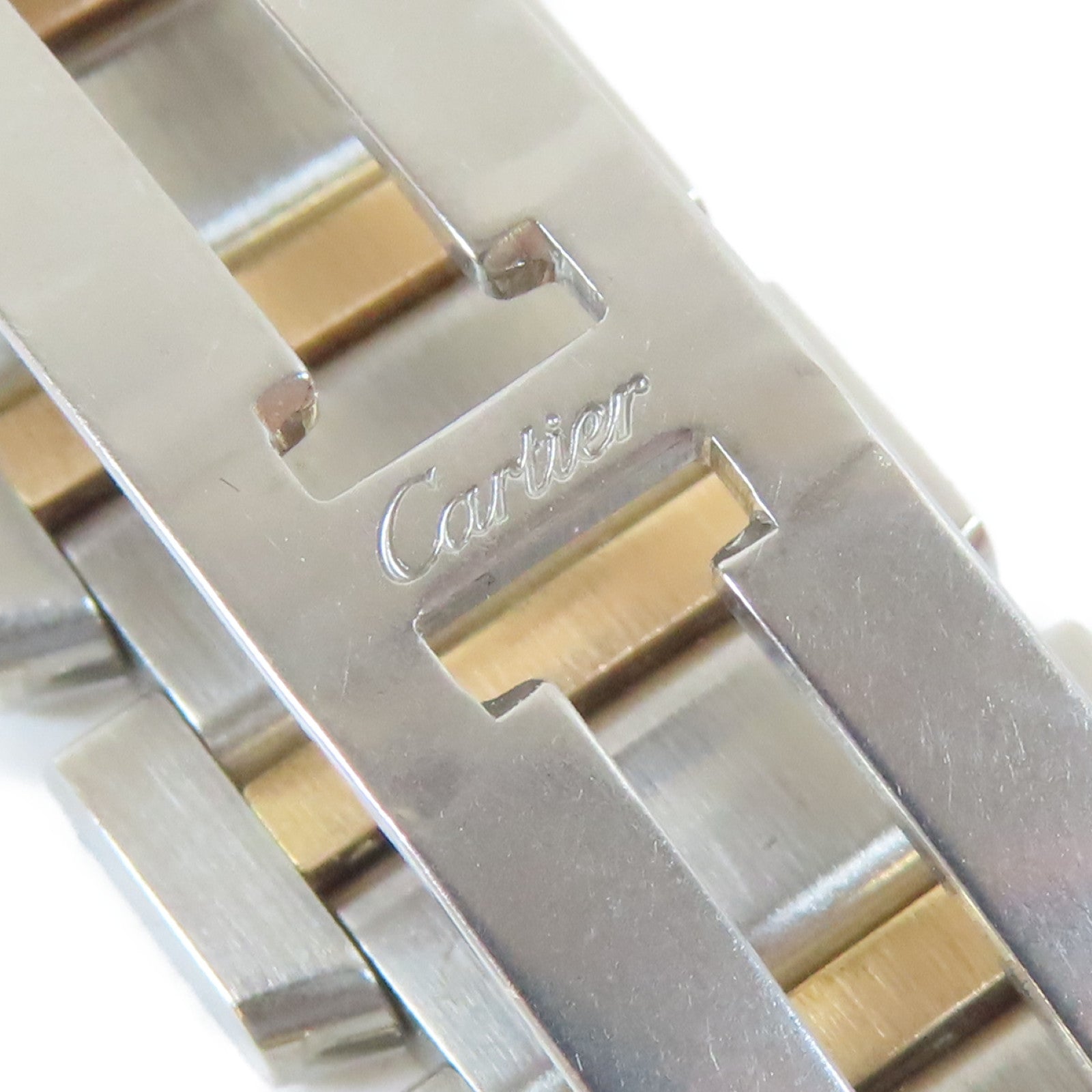 CARTIER Tank Francaise 18K黃金/不鏽鋼手錶石英機芯金色